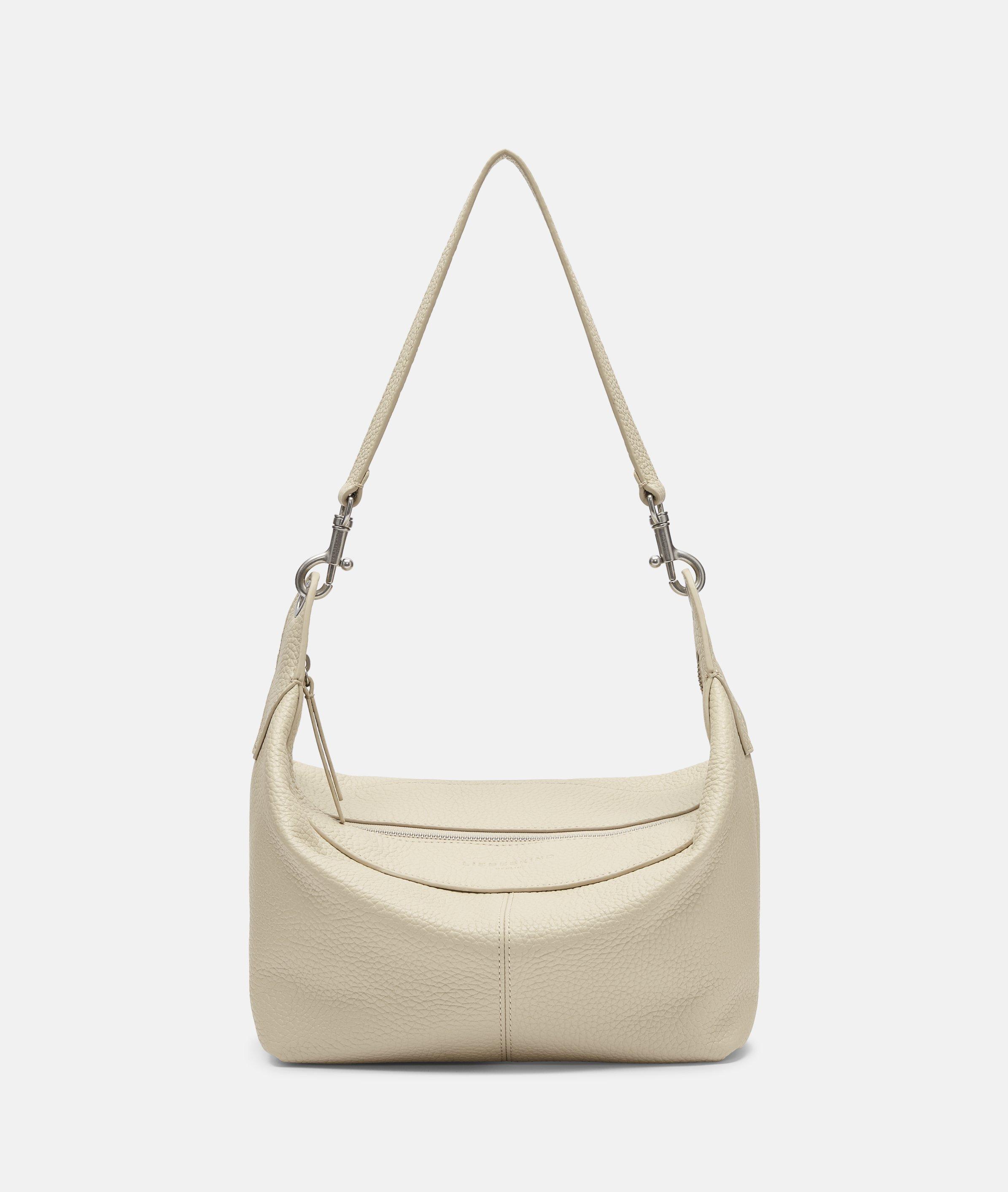 Liebeskind Berlin - Kleine Hobo-Bag aus Rindsleder -  Beige