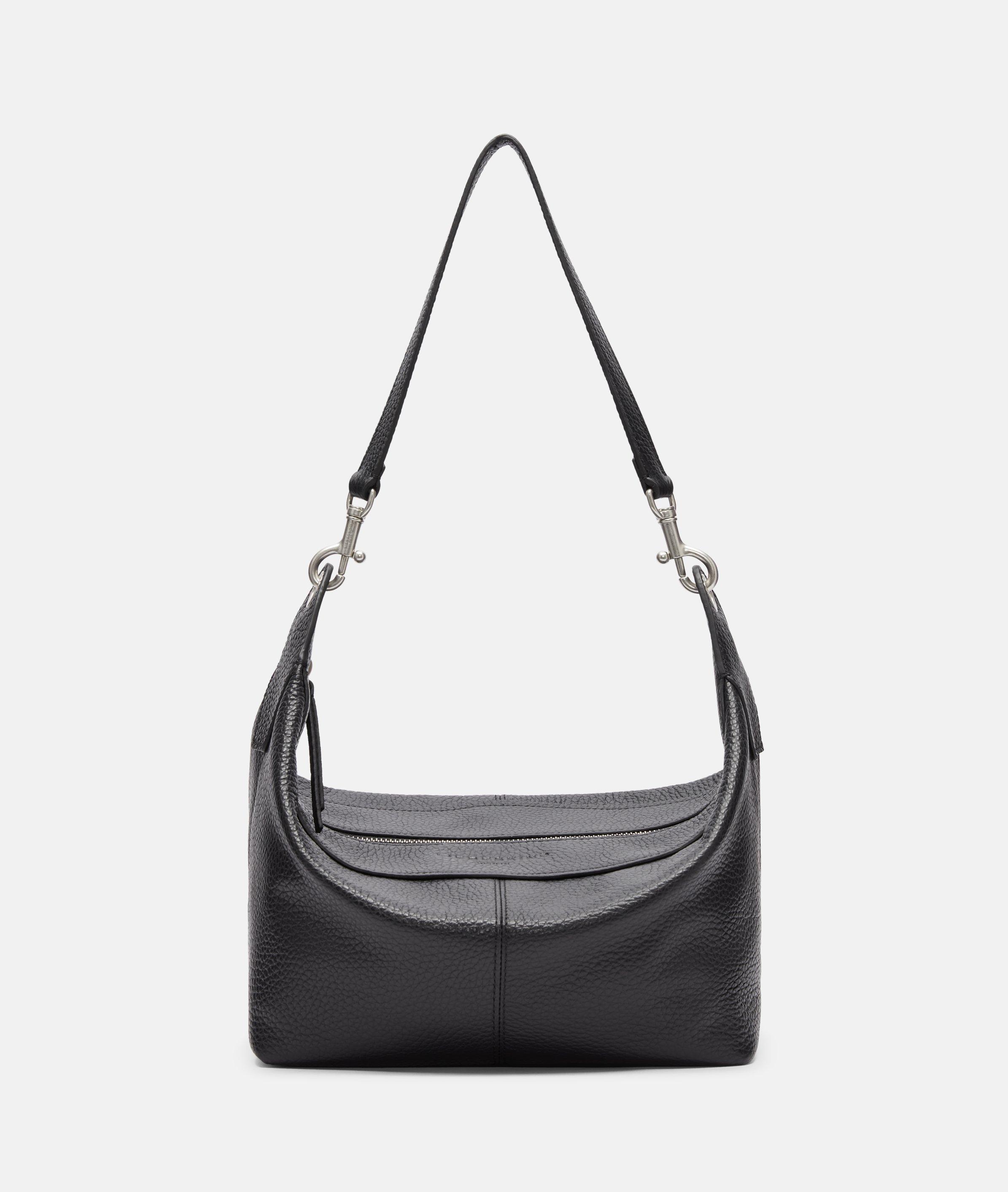 Liebeskind Berlin - Kleine Hobo-Bag aus Rindsleder -  schwarz