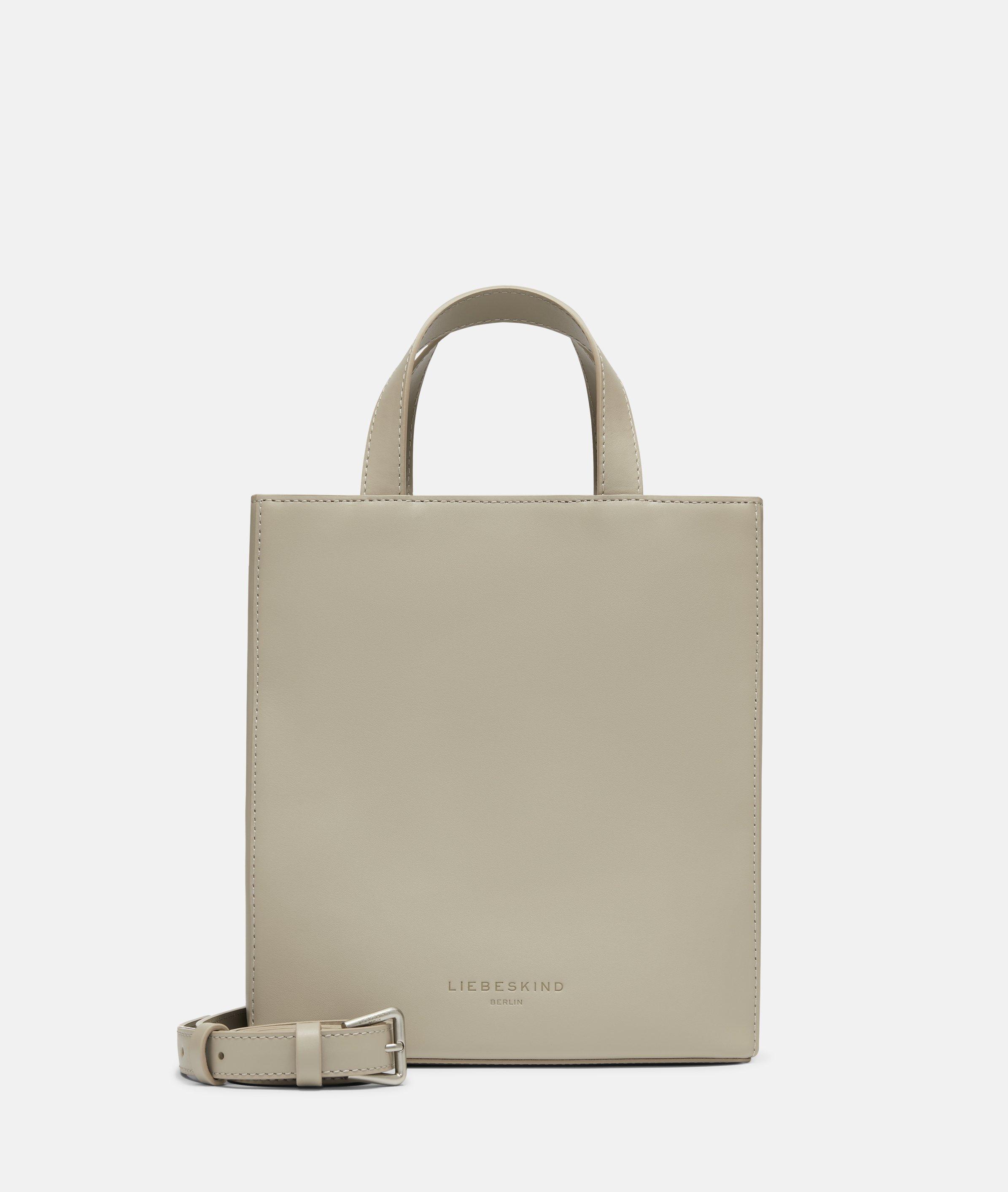 Liebeskind Berlin - Tote-Bag aus glattem Rindsleder -  Beige