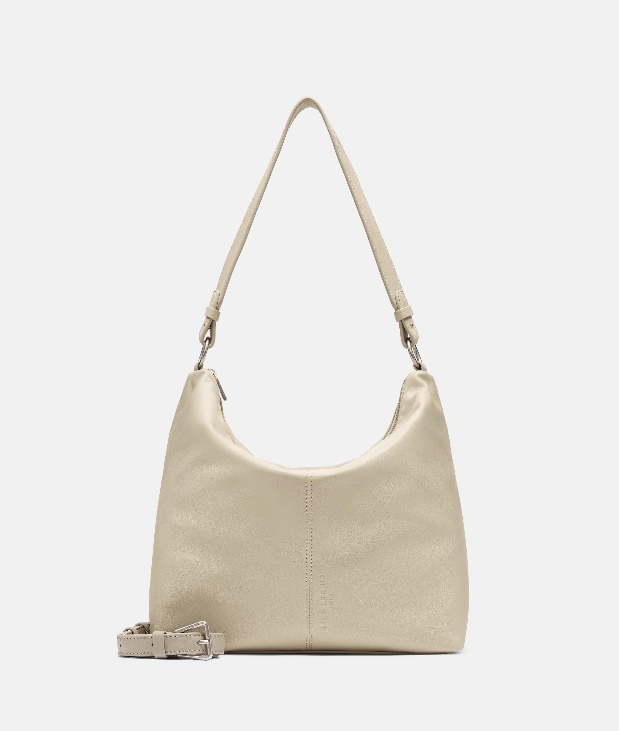 Thumbnail - Liebeskind Berlin - Mittelgroße Hobo-Bag aus Schafsleder -  Beige