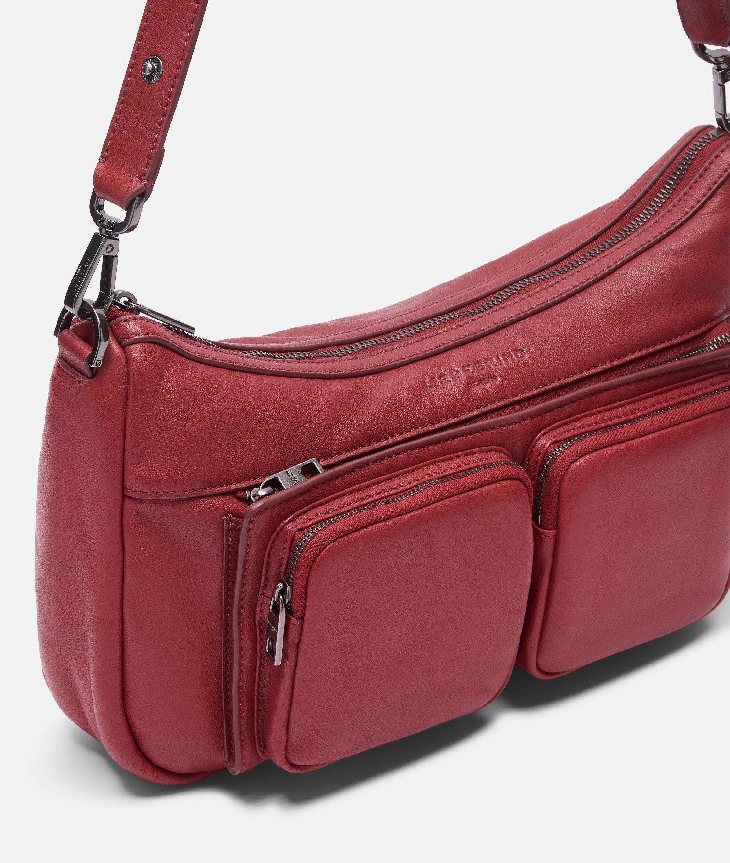 Maia Hobo M in rood, bruin, grijs, zwart, blauw, beige, crème & roze