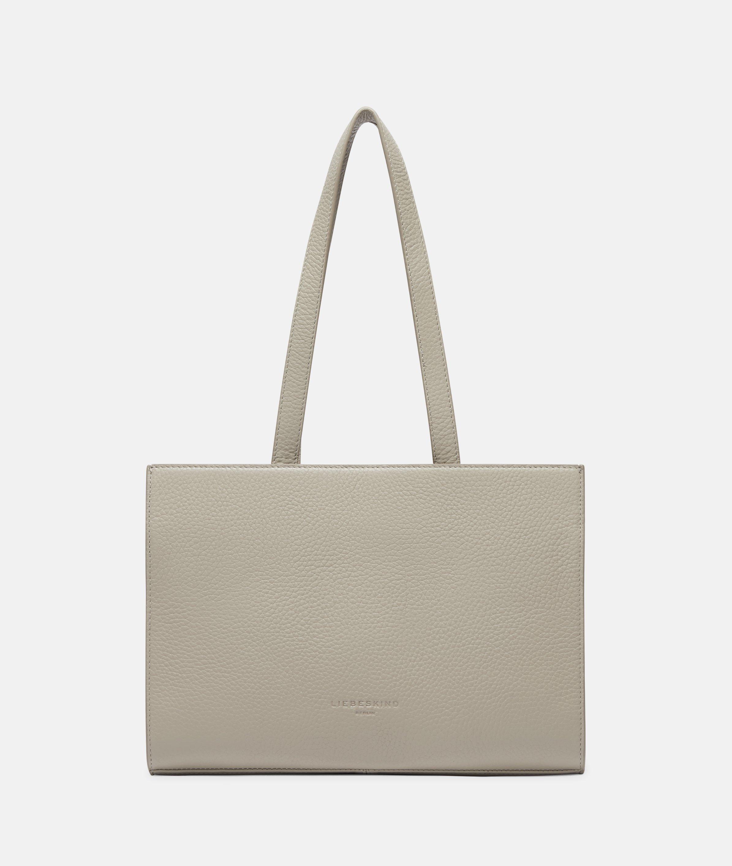 Liebeskind Berlin - Geräumige Handtasche aus Rindsleder -  Beige