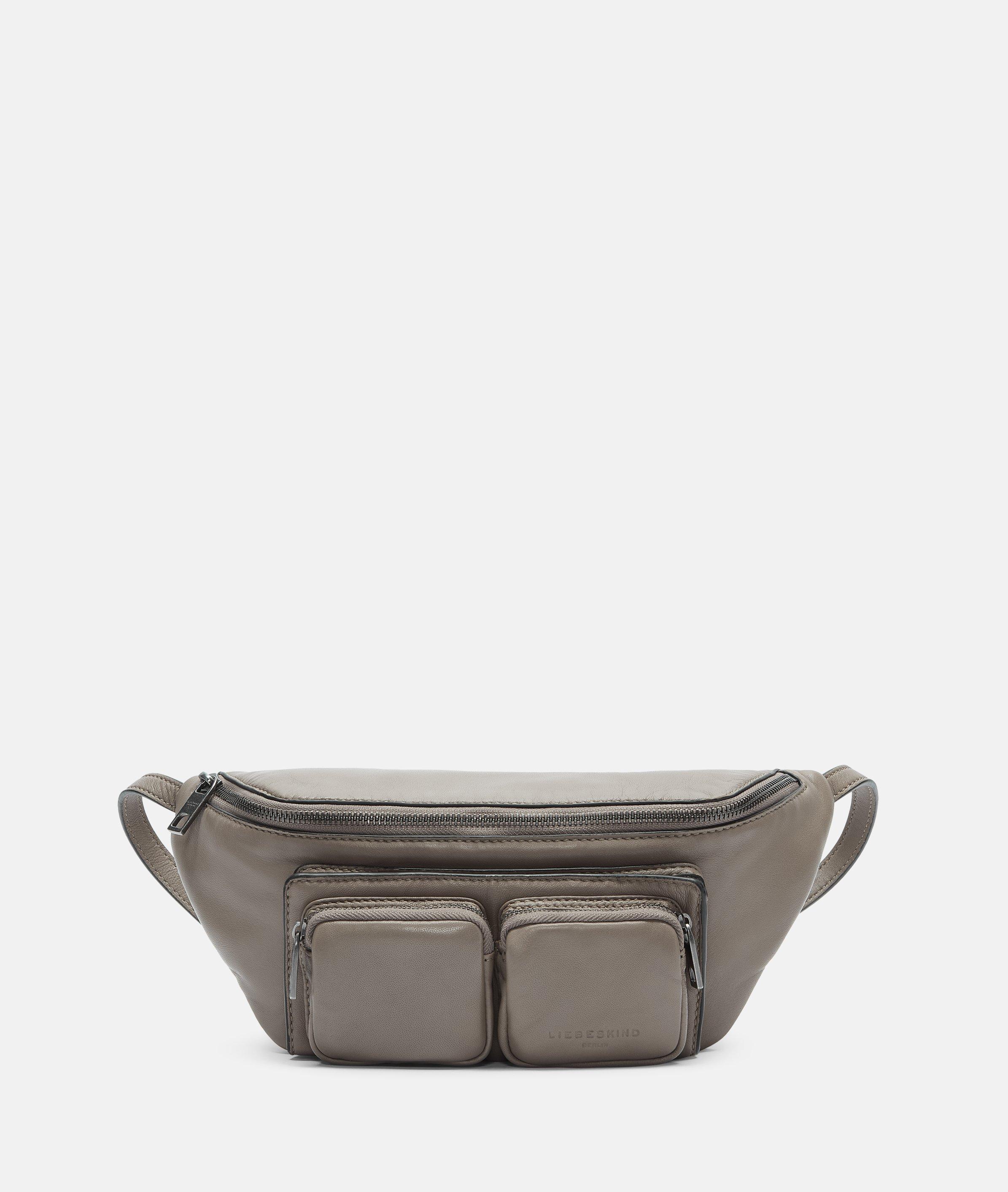 Liebeskind Berlin - Gürteltasche aus Schafsleder -  grau