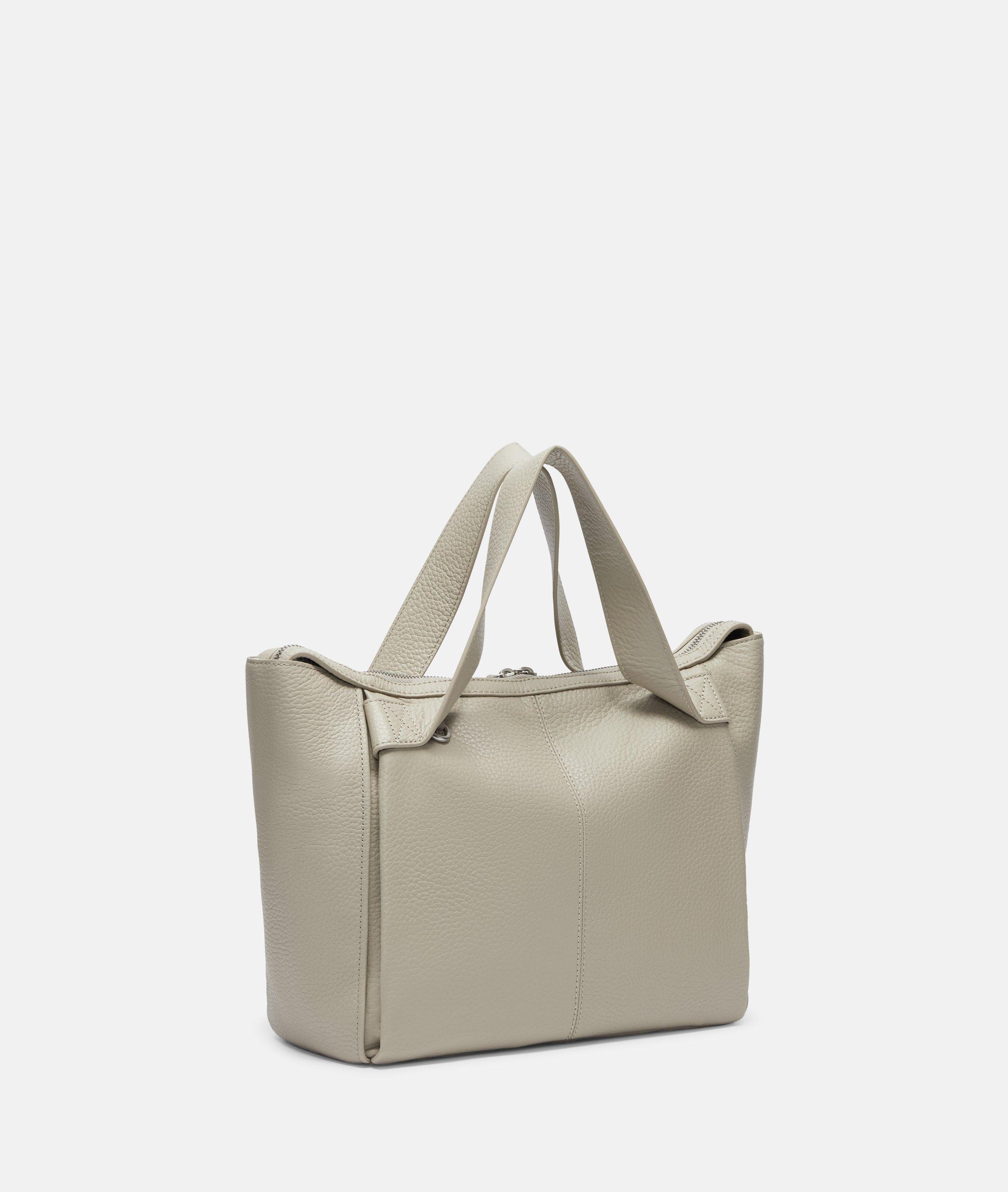 Thumbnail - Liebeskind Berlin - Kompakte Handtasche aus Rindsleder -  Beige