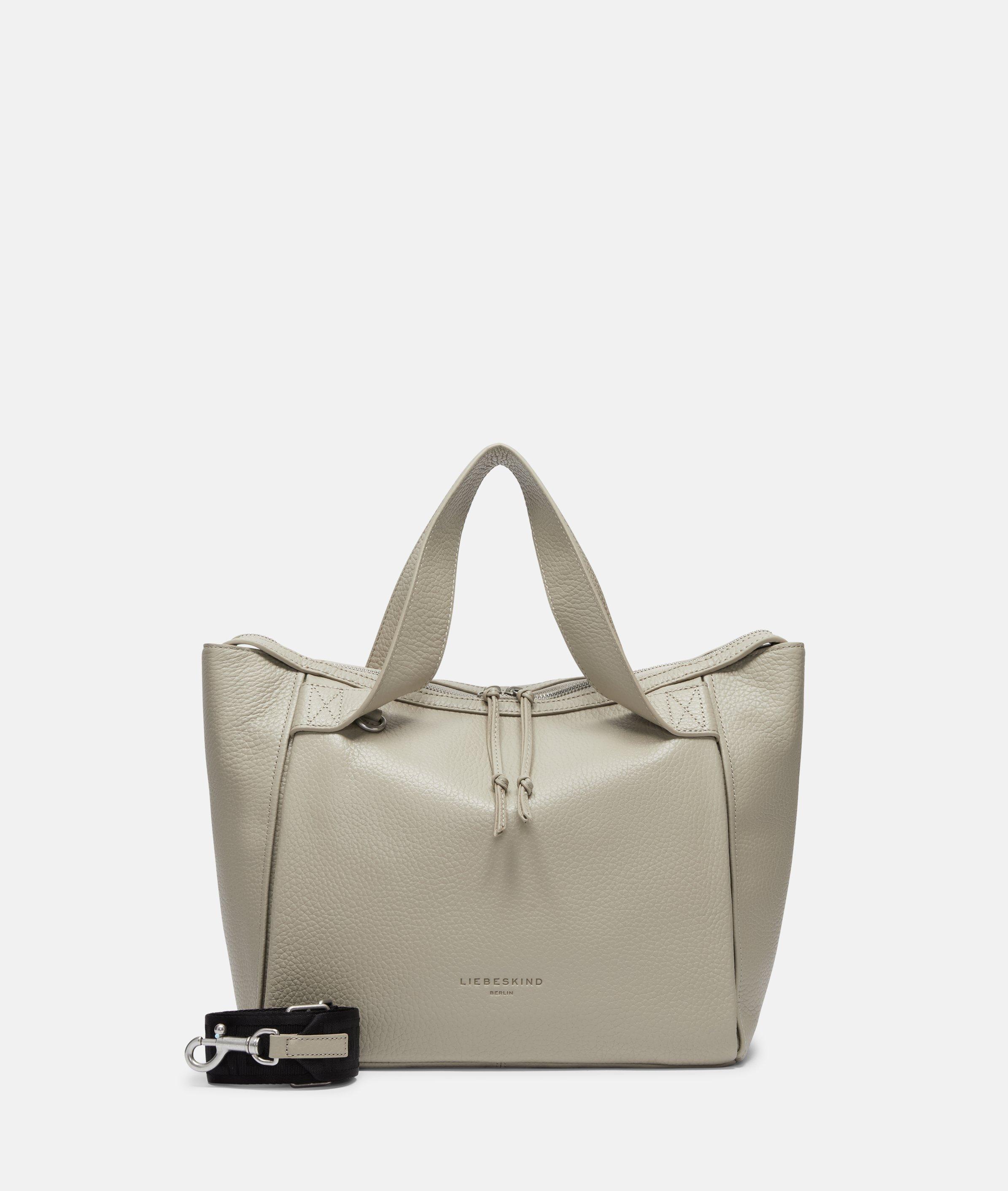 Liebeskind Berlin - Kompakte Handtasche aus Rindsleder -  Beige
