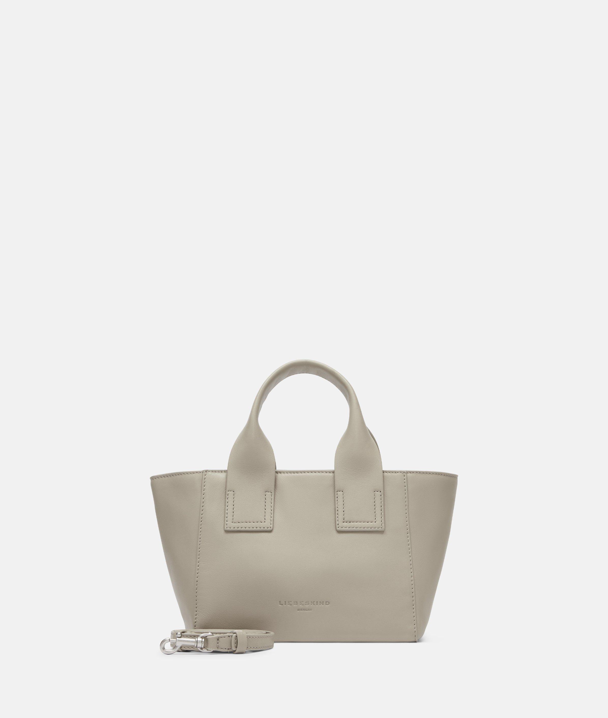 Liebeskind Berlin - Kompakter Shopper aus Schafsleder -  Beige