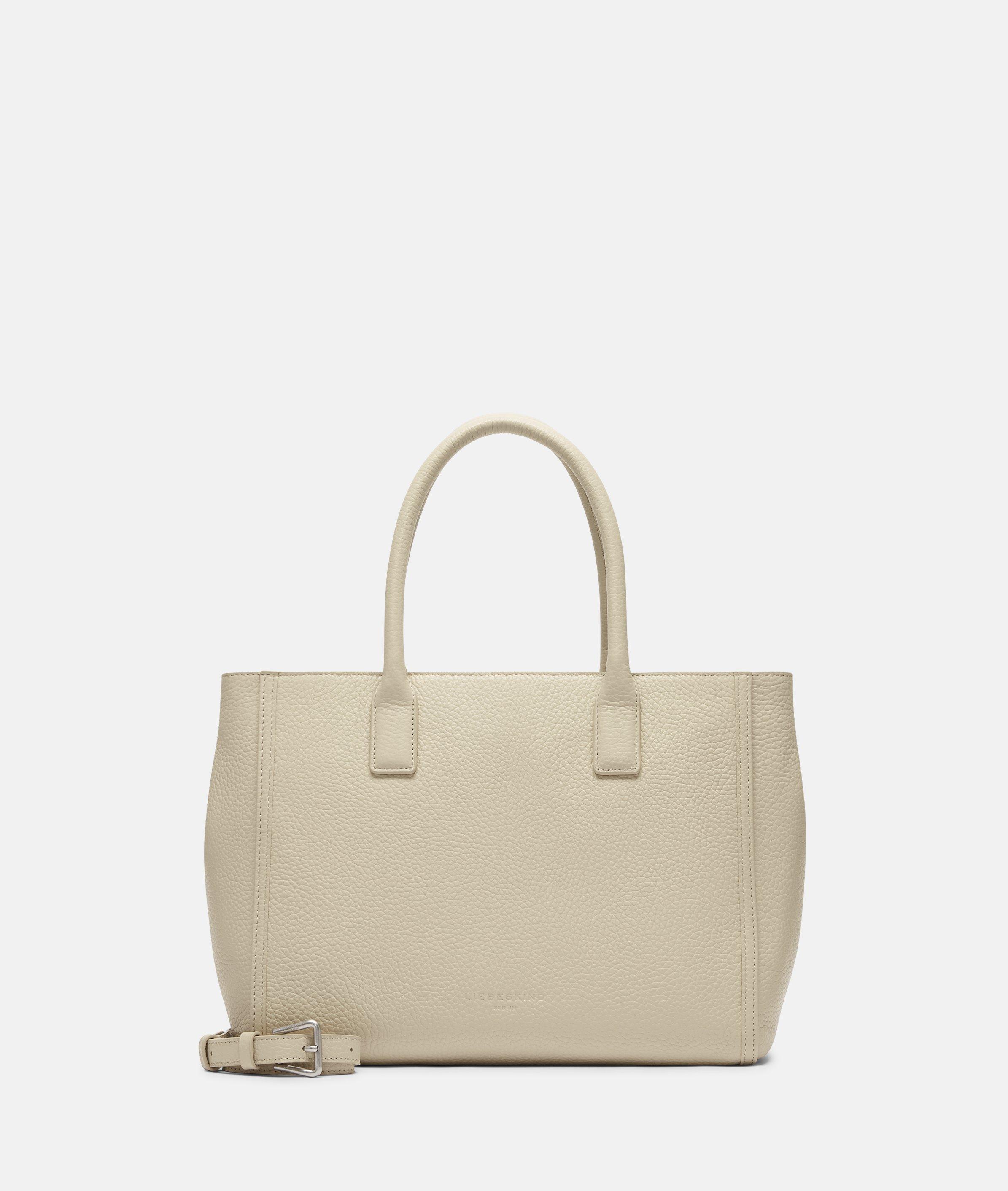 Liebeskind Berlin - Geräumiger Shopper aus Rindsleder -  Beige