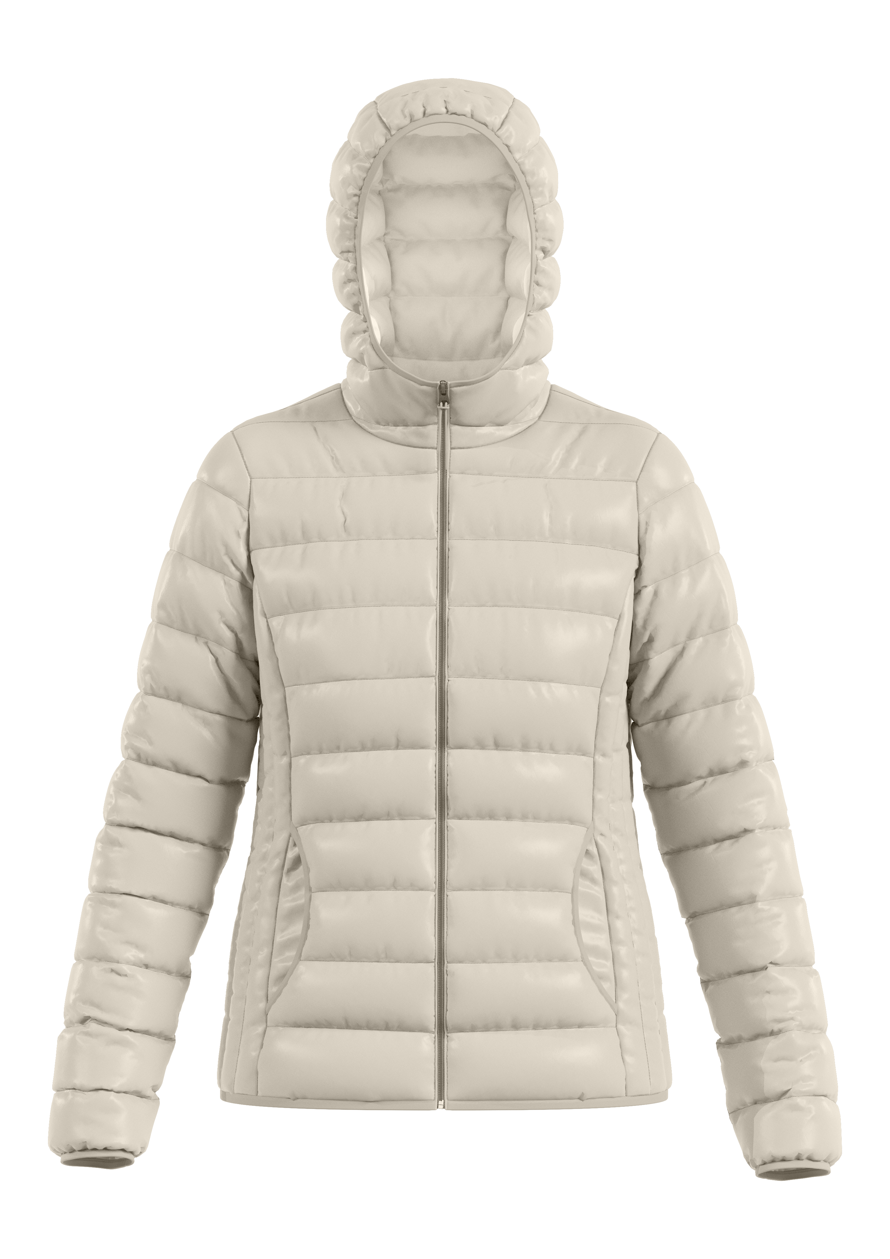 Leicht wattierte Steppjacke mit Kapuze