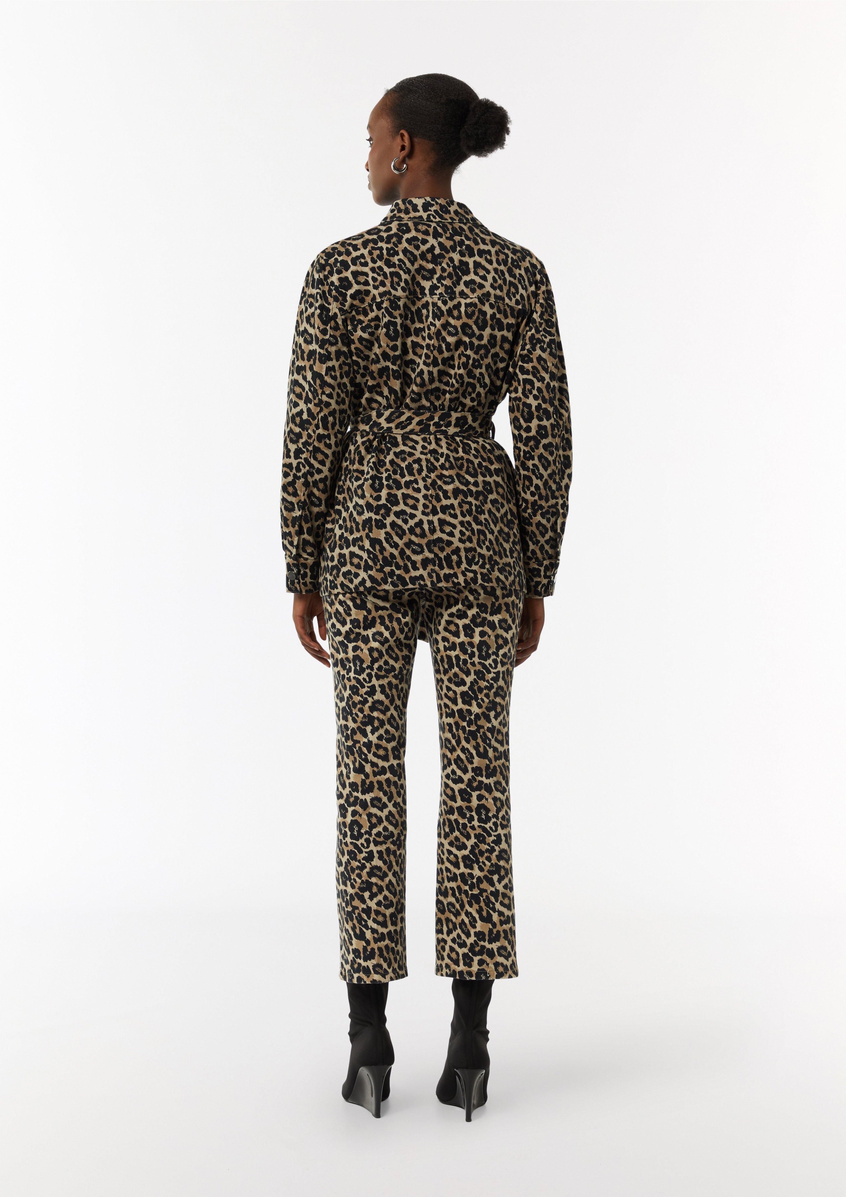 圧倒的な存在感◇Leopard Print パッデッド ジャケット◇ Spotted Leopard Dorothy Swing Peacoat | Kate Spade Outlet