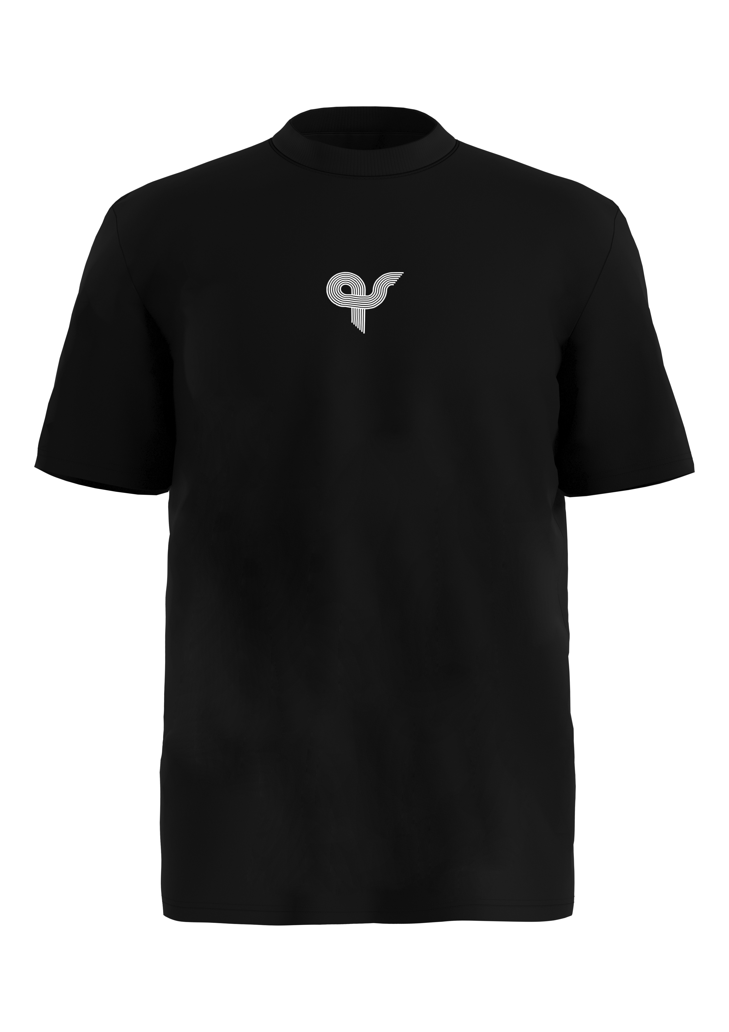 QS - STREETS Kapsel T-Shirt aus schwerer Baumwolle mit Logo- und Rückenprint, Herren, schwarz