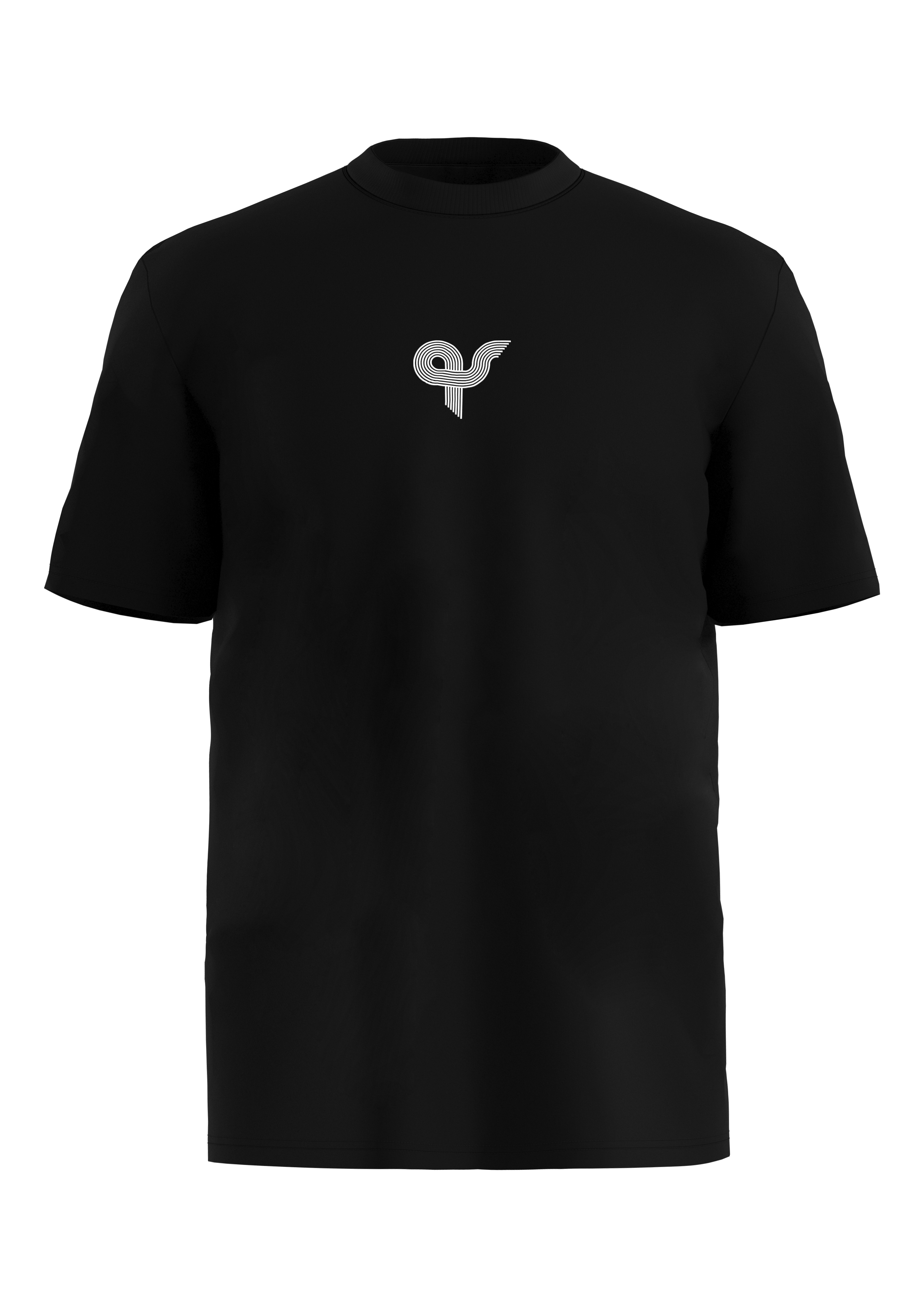 QS - STREETS Kapsel T-Shirt aus schwerer Baumwolle mit Logo- und Rückenprint, Herren, schwarz