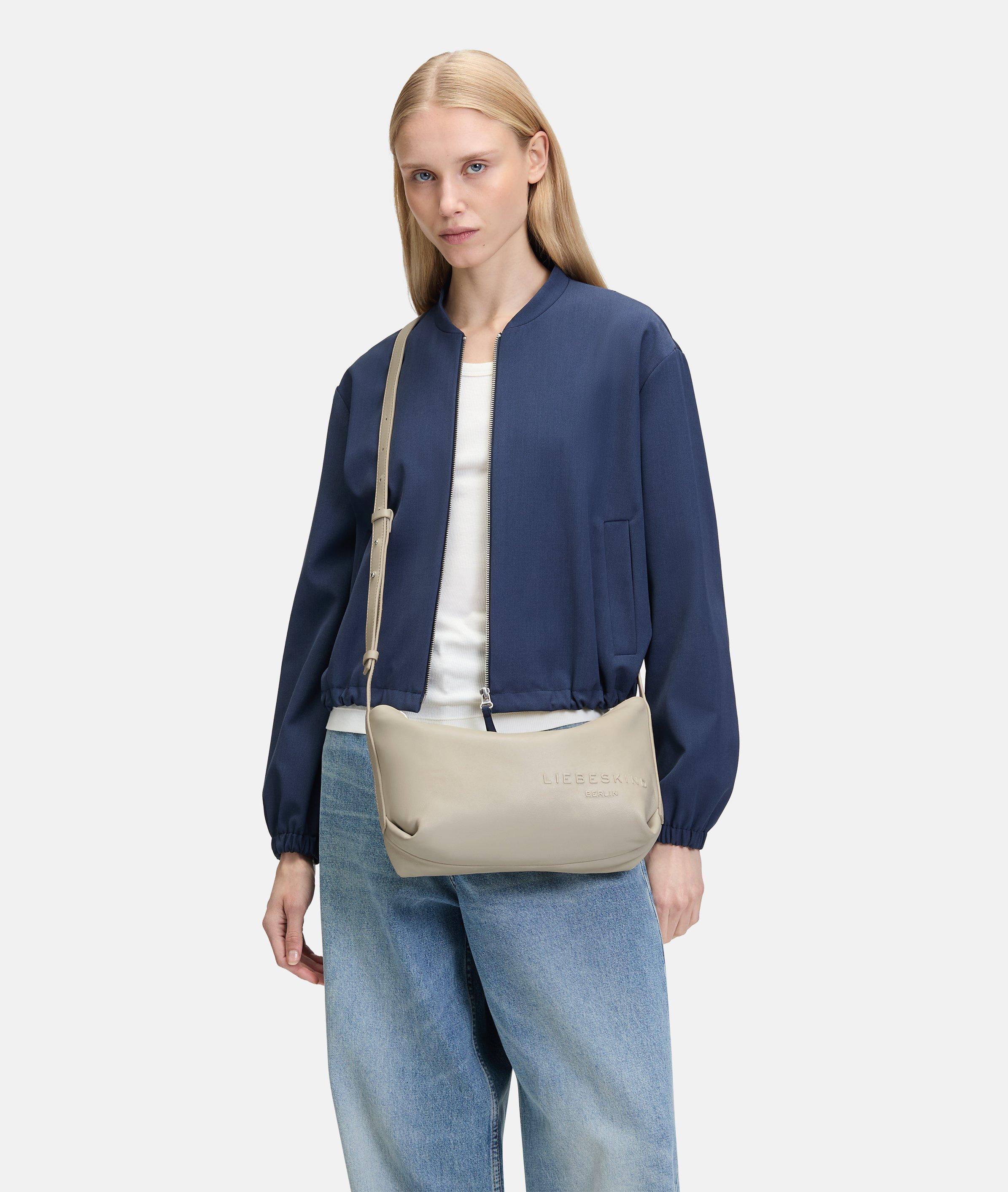Elvira Crossbody M in crème, grijs, blauw, bruin, zwart, roze & beige