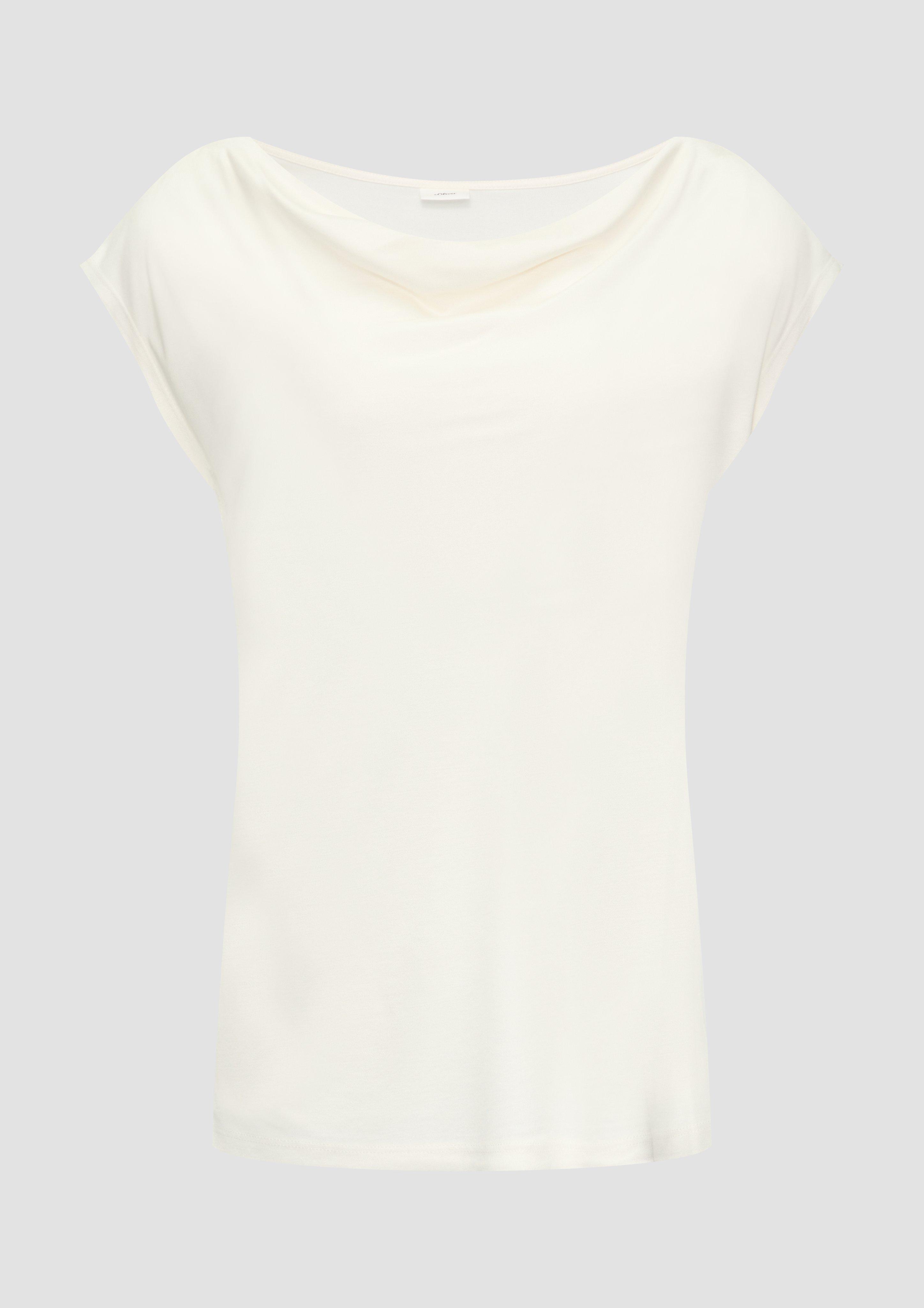 s.Oliver - T-Shirt, Damen, creme