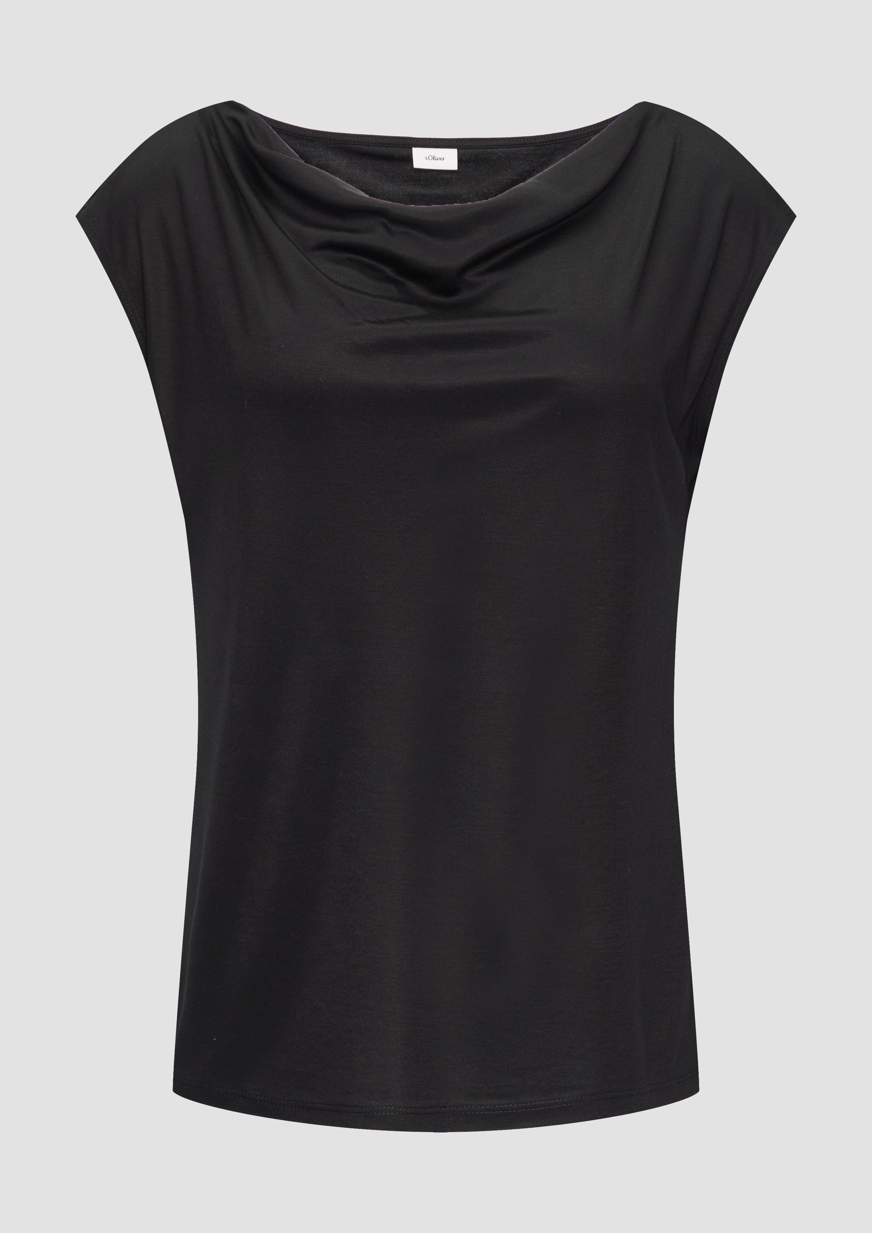 s.Oliver - T-Shirt, Damen, schwarz