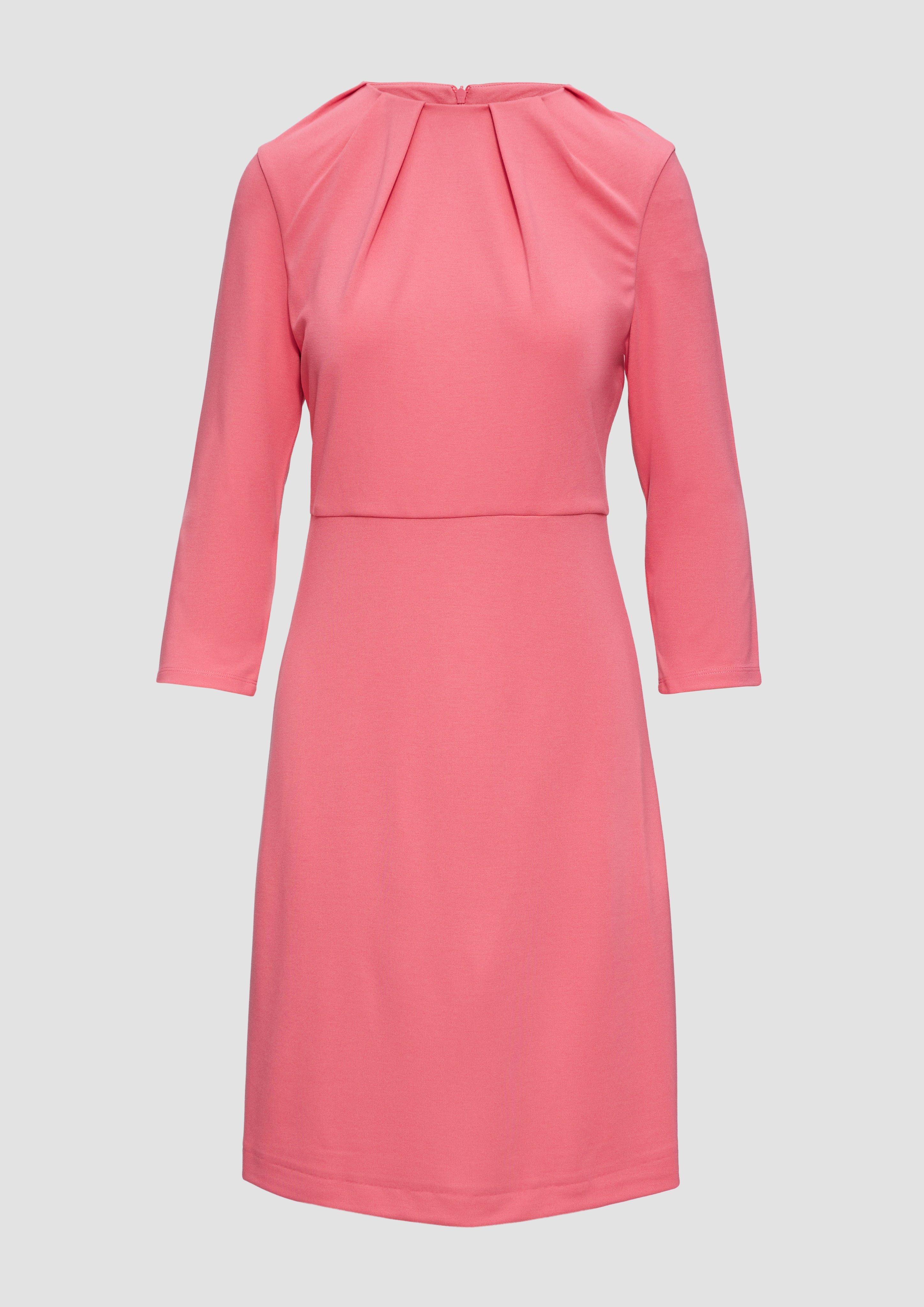 s.Oliver - Kleid aus Interlockjersey mit Raff-Details, Damen, Rosa