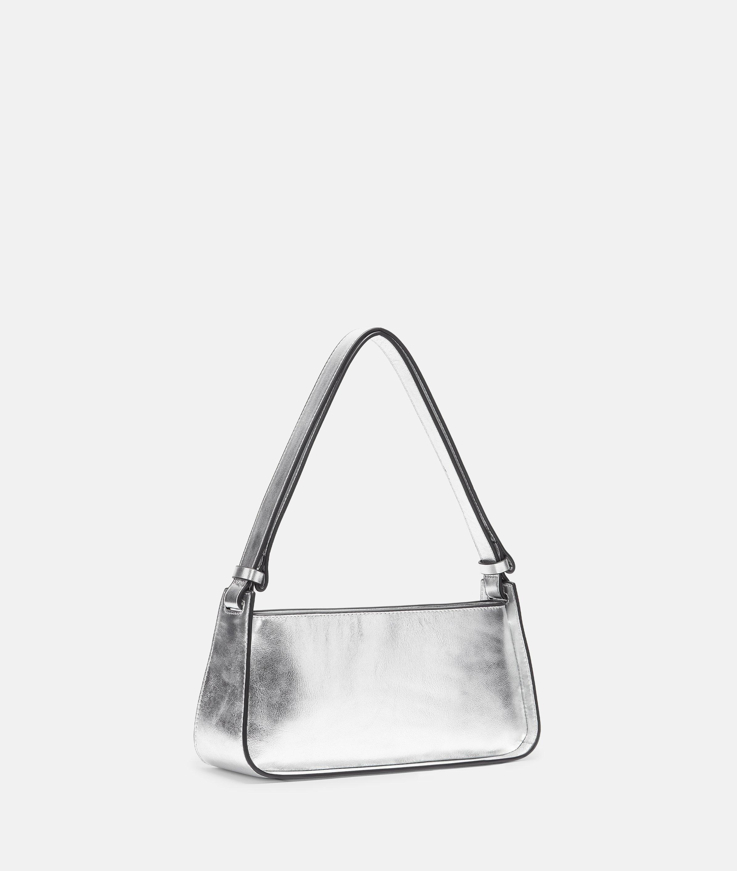 Thumbnail - Liebeskind Berlin - Schultertasche aus Leder -  silber