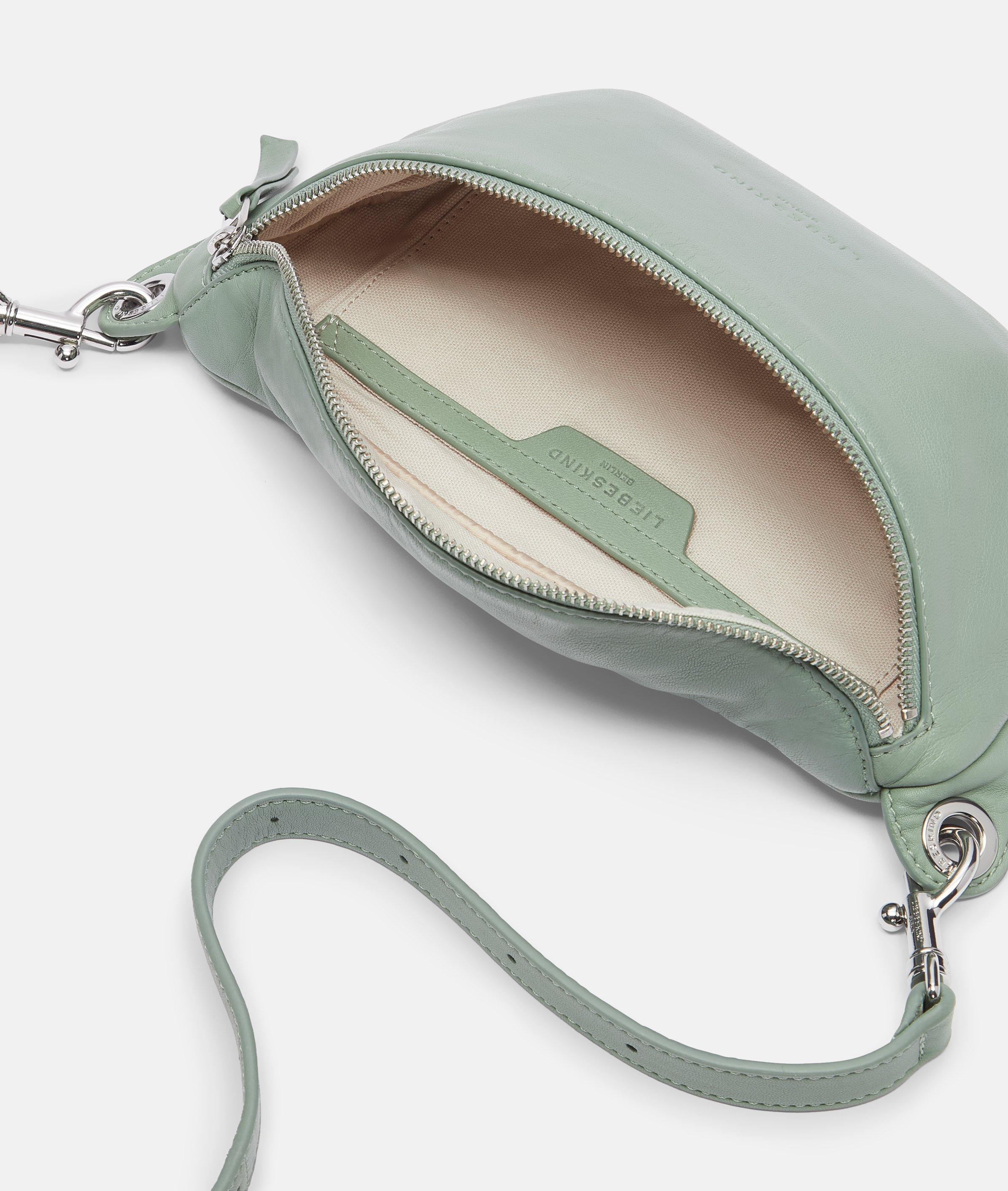 Belt-Bag in green, beige, cream & yellow