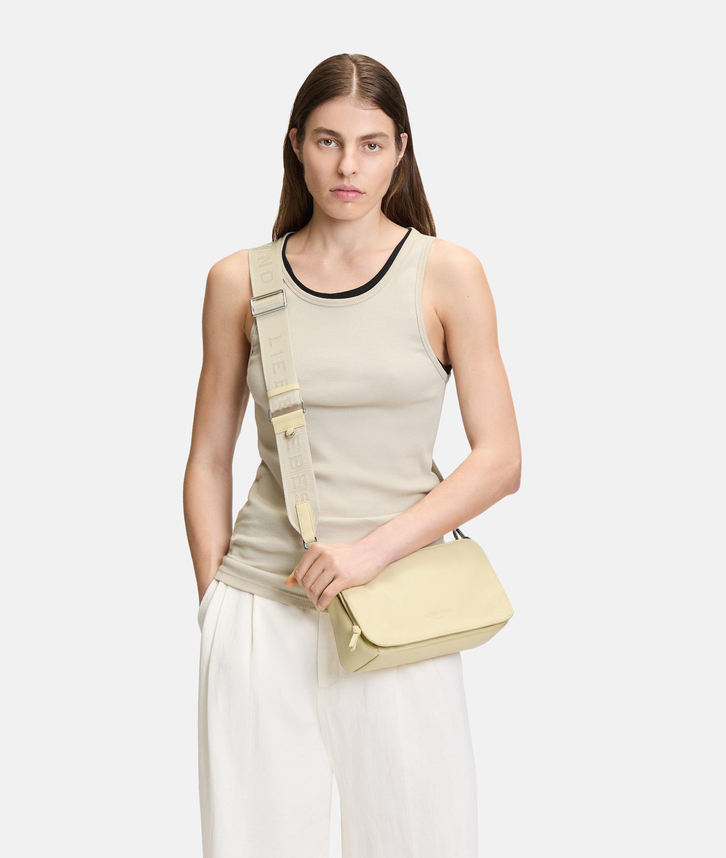 Crossbody in yellow, cream & green