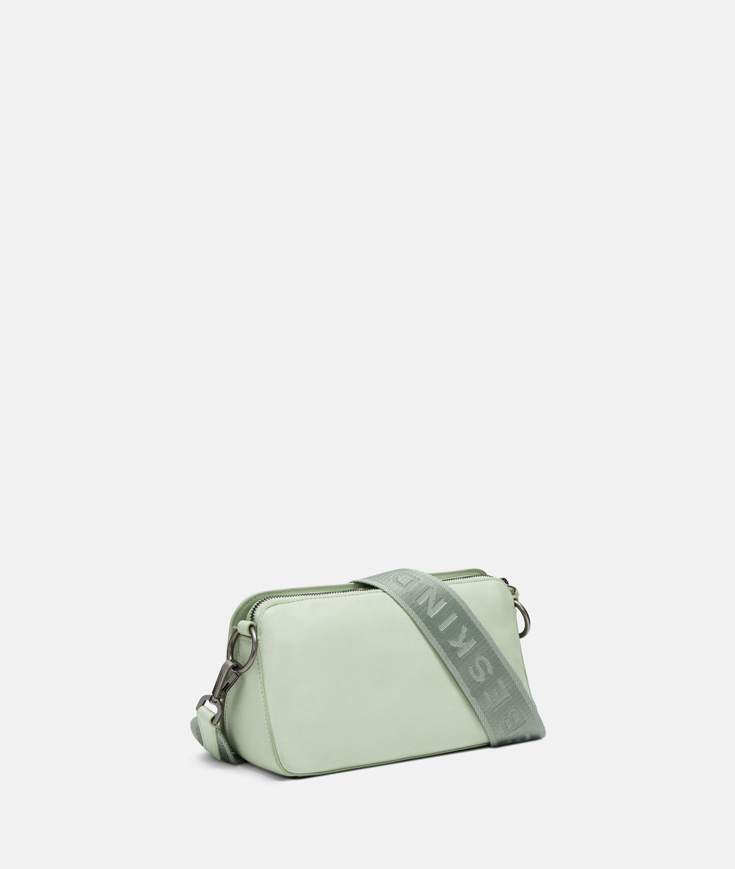 Crossbody in green, cream & green