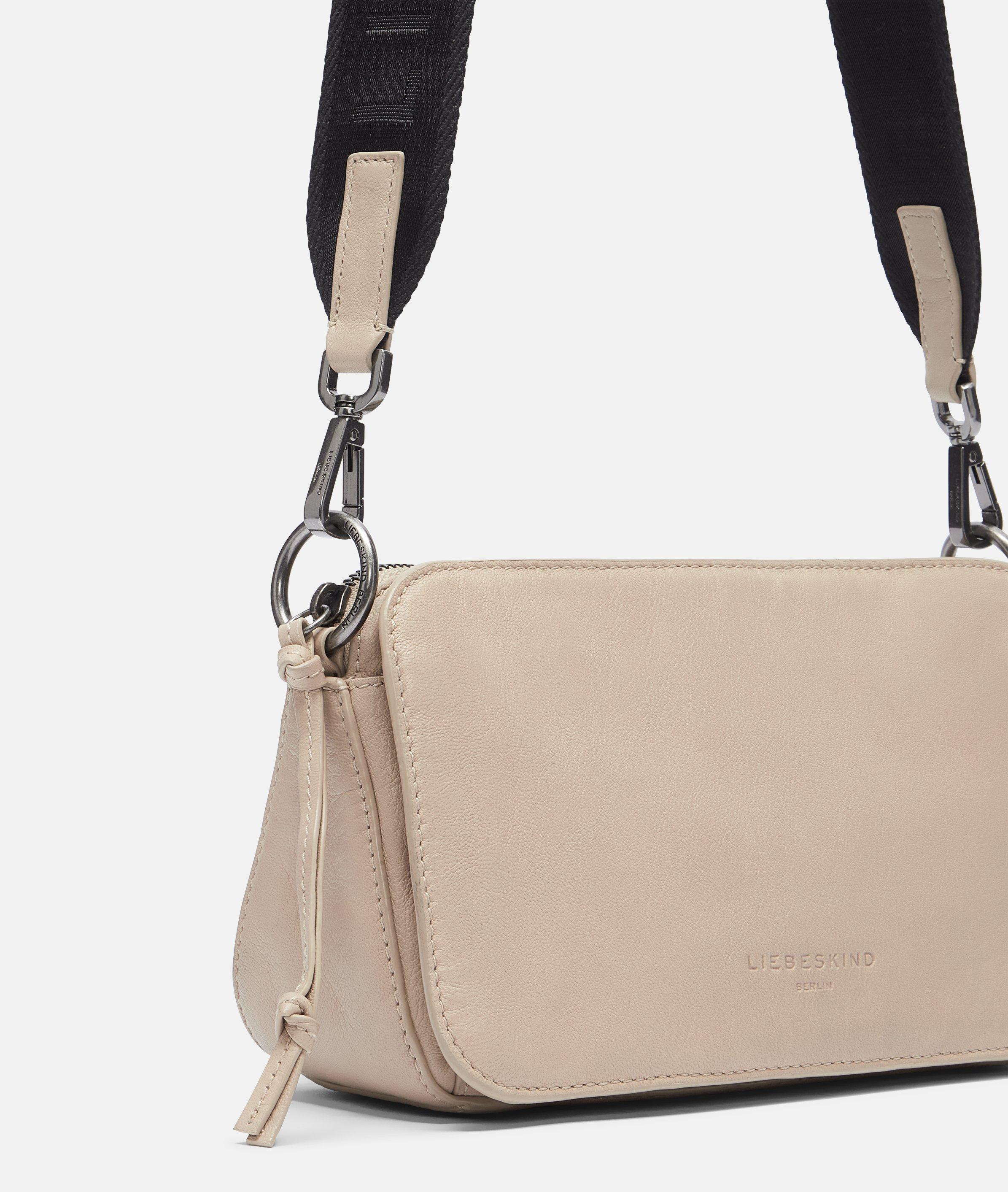 Crossbody in beige, cream & green
