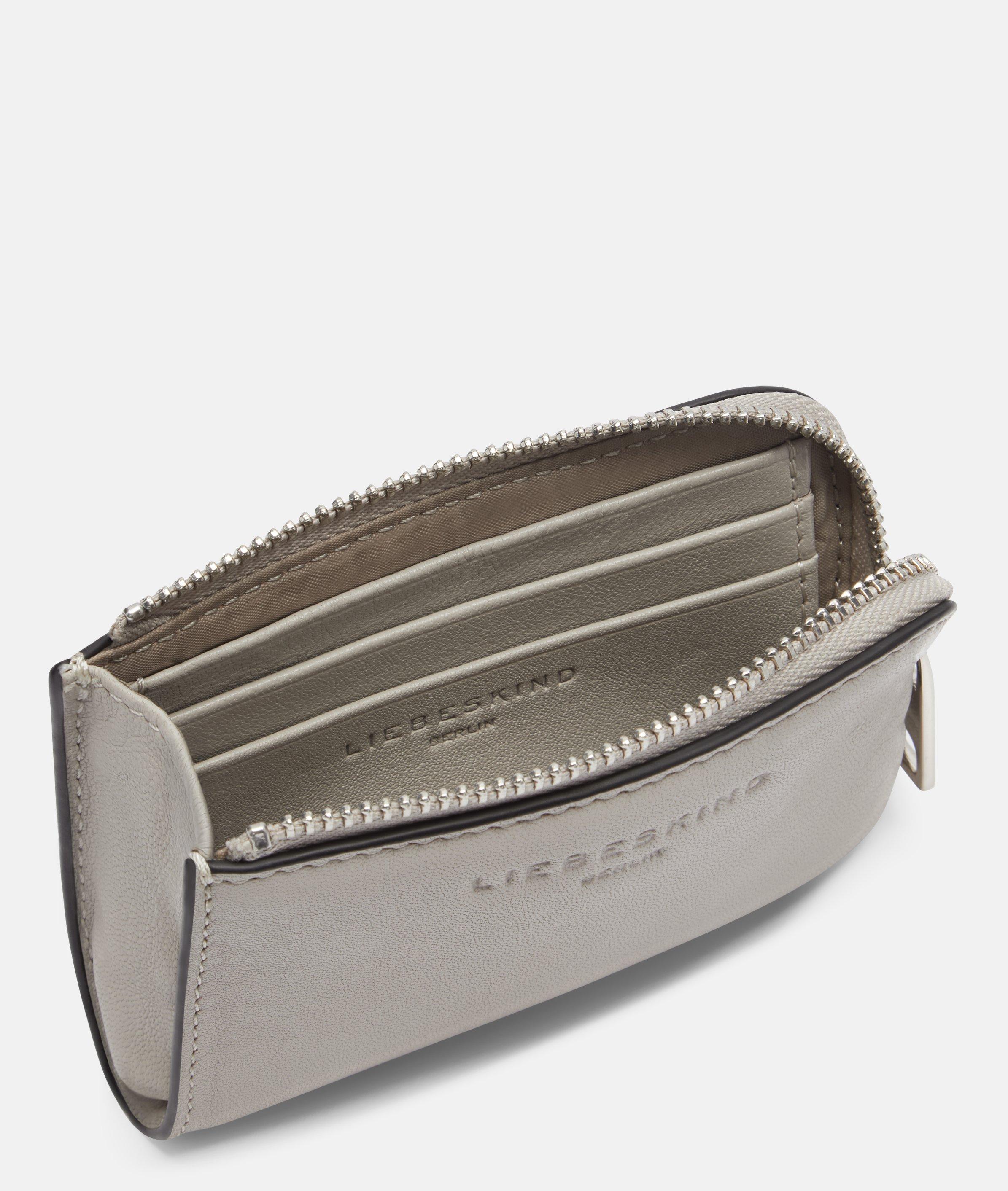 Portemonnee in grijs & crème