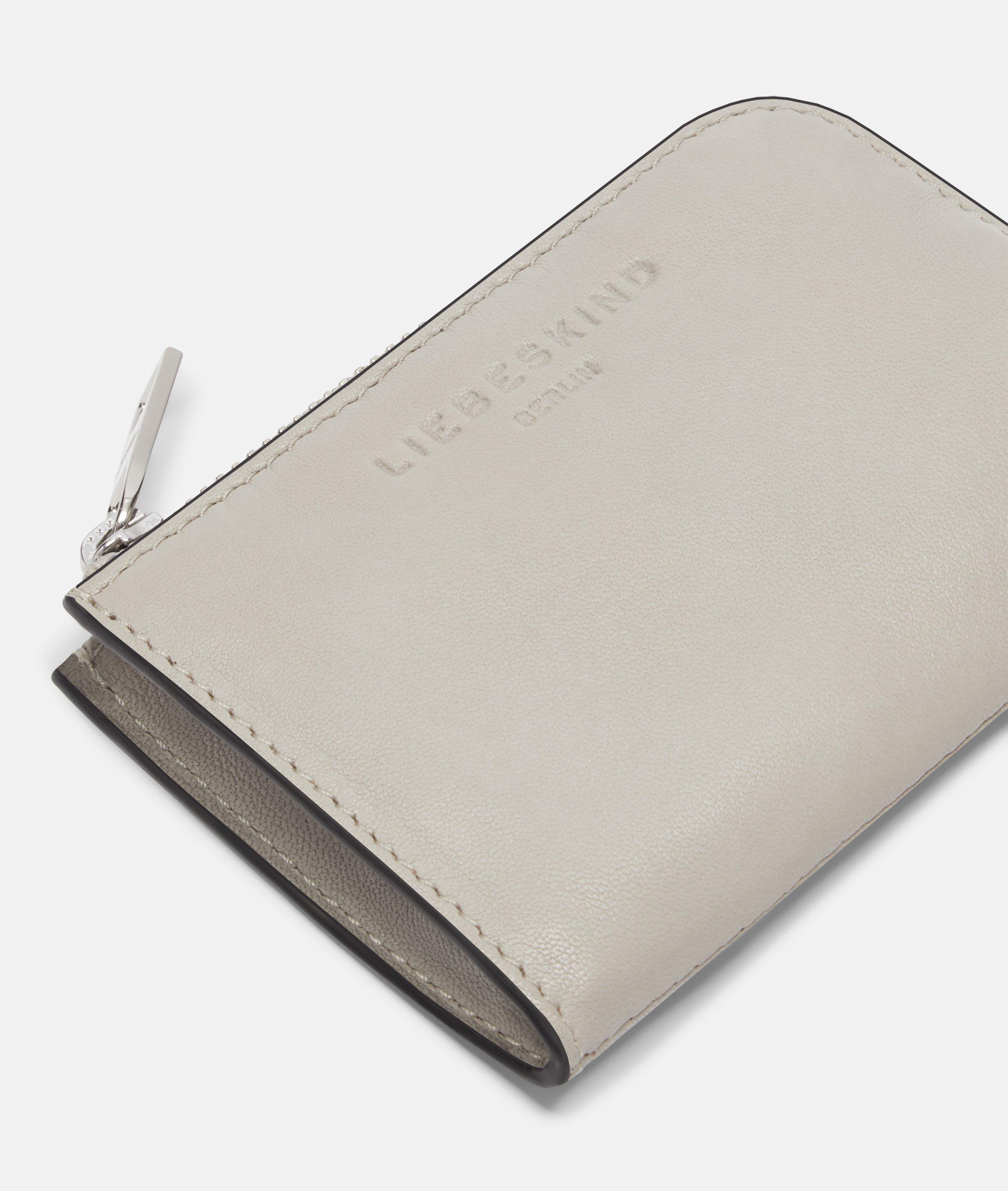 Portemonnee in grijs & crème