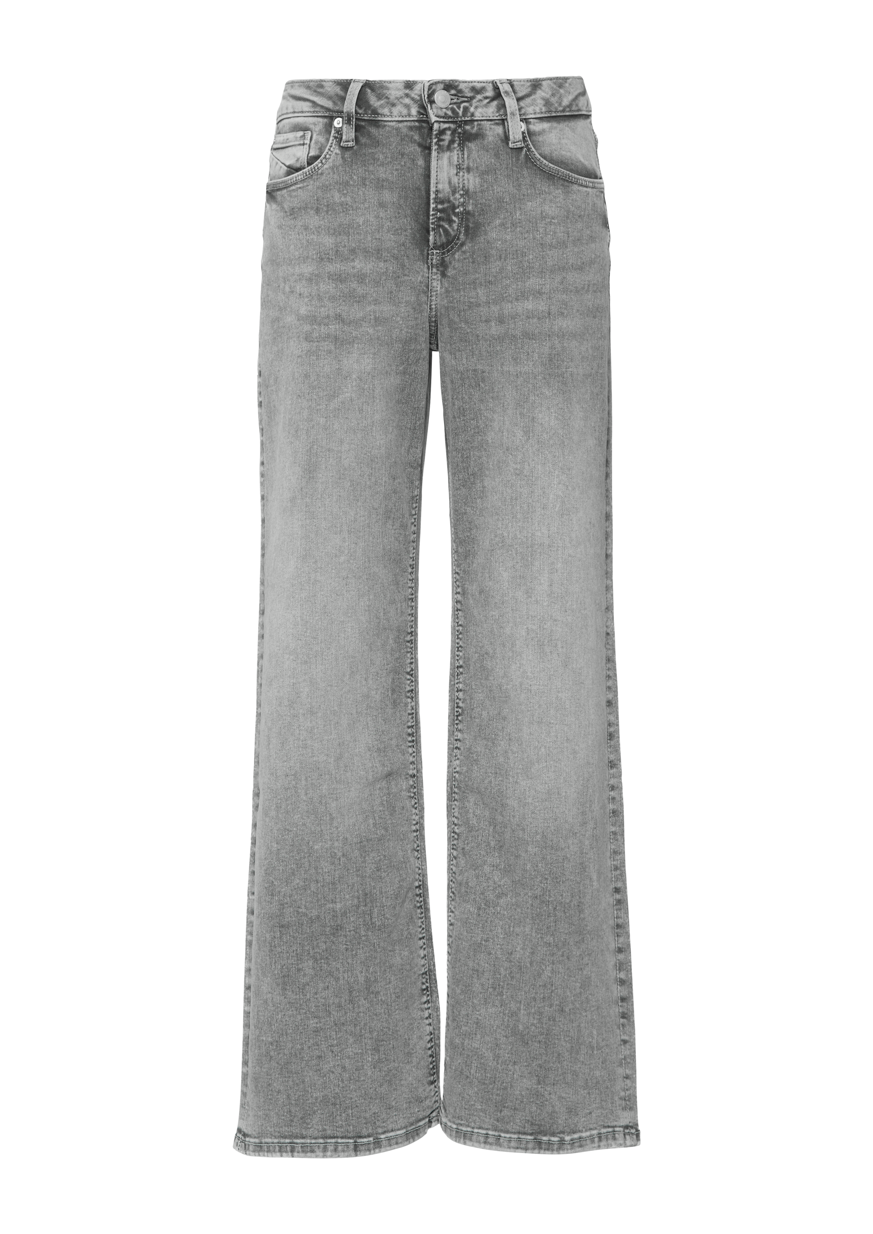 Catie jeans / Slim Fit / Halfhoog / Wijde pijpen / Superstretch