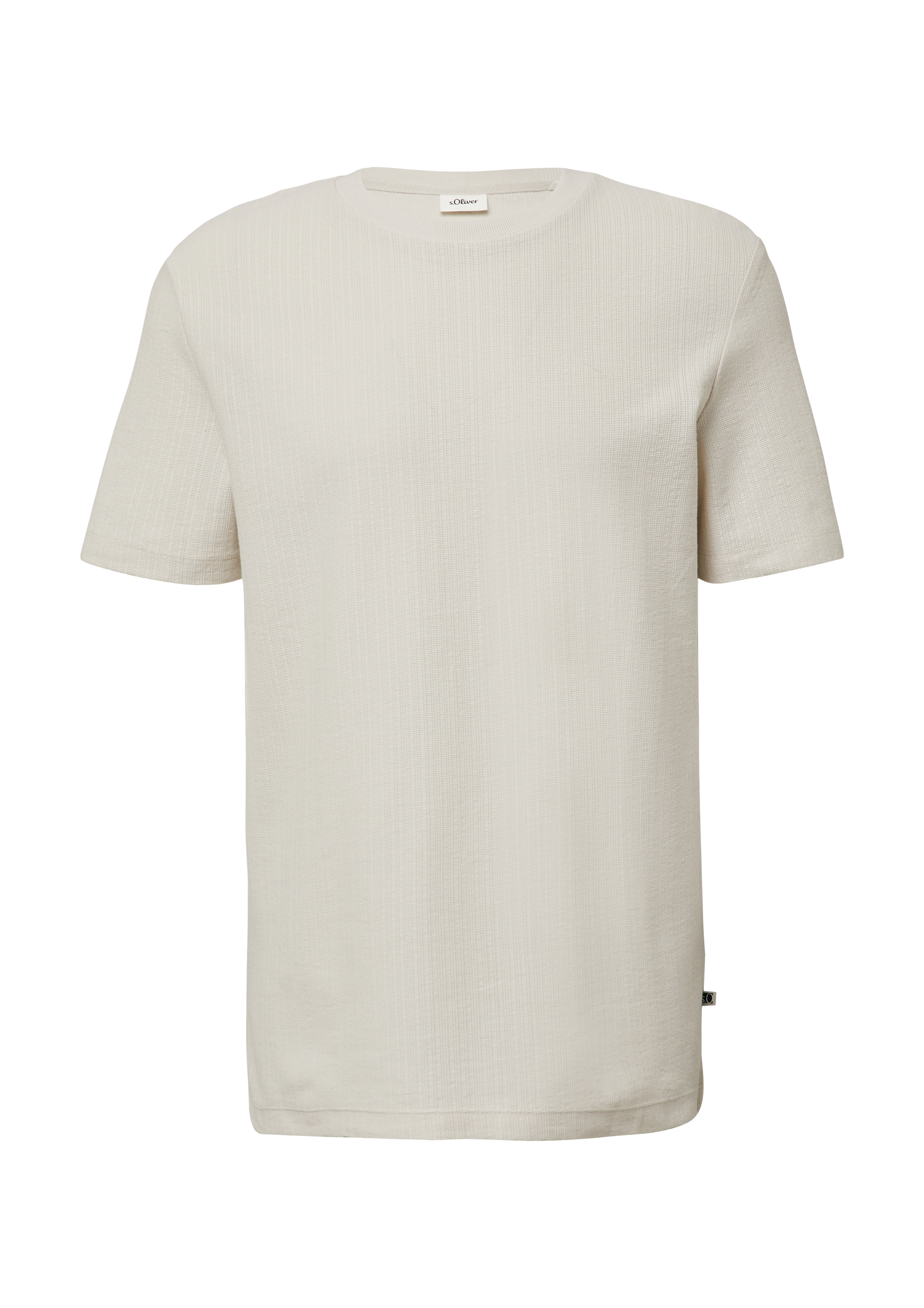 Katoenen shirt van gestructureerde jersey