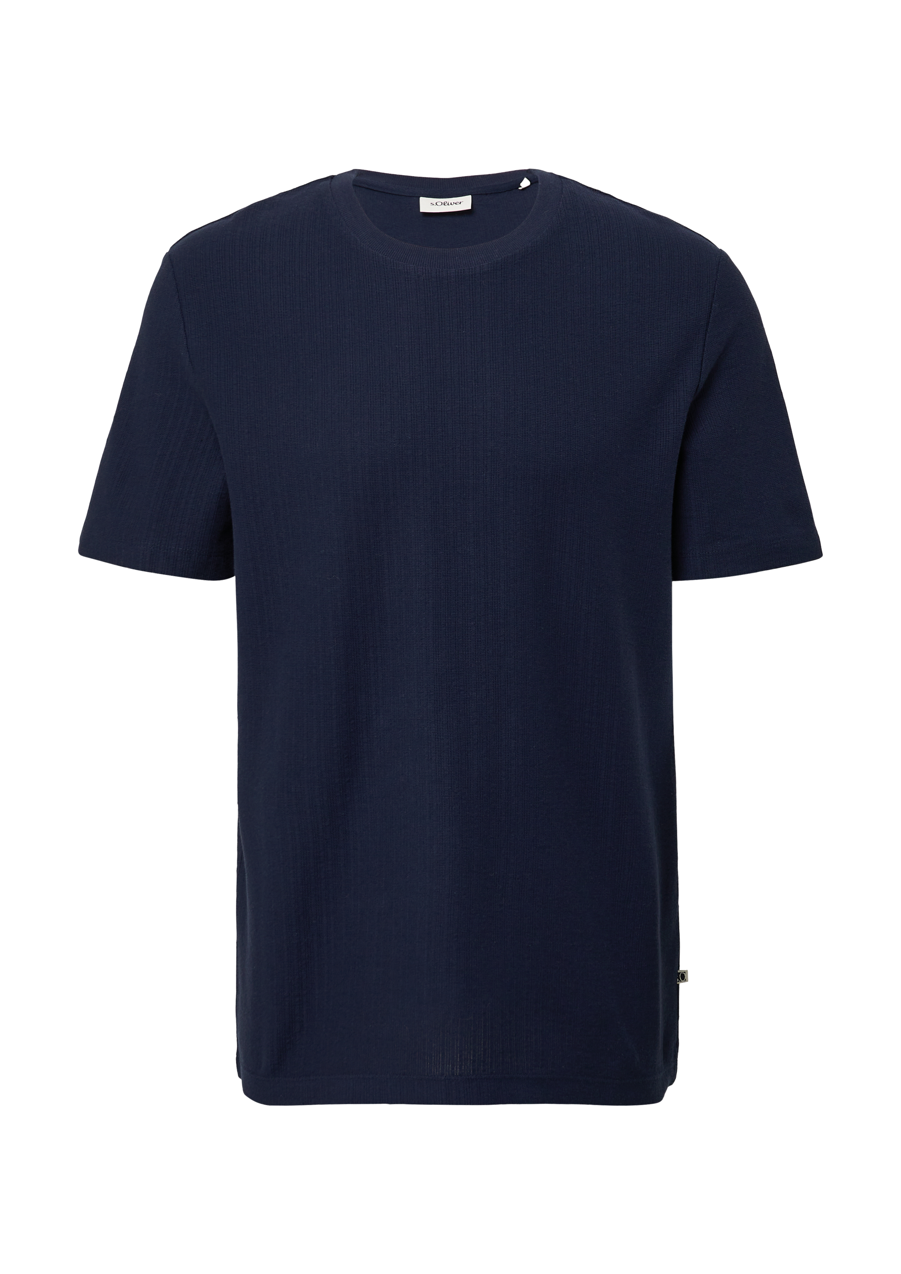 Katoenen shirt van gestructureerde jersey