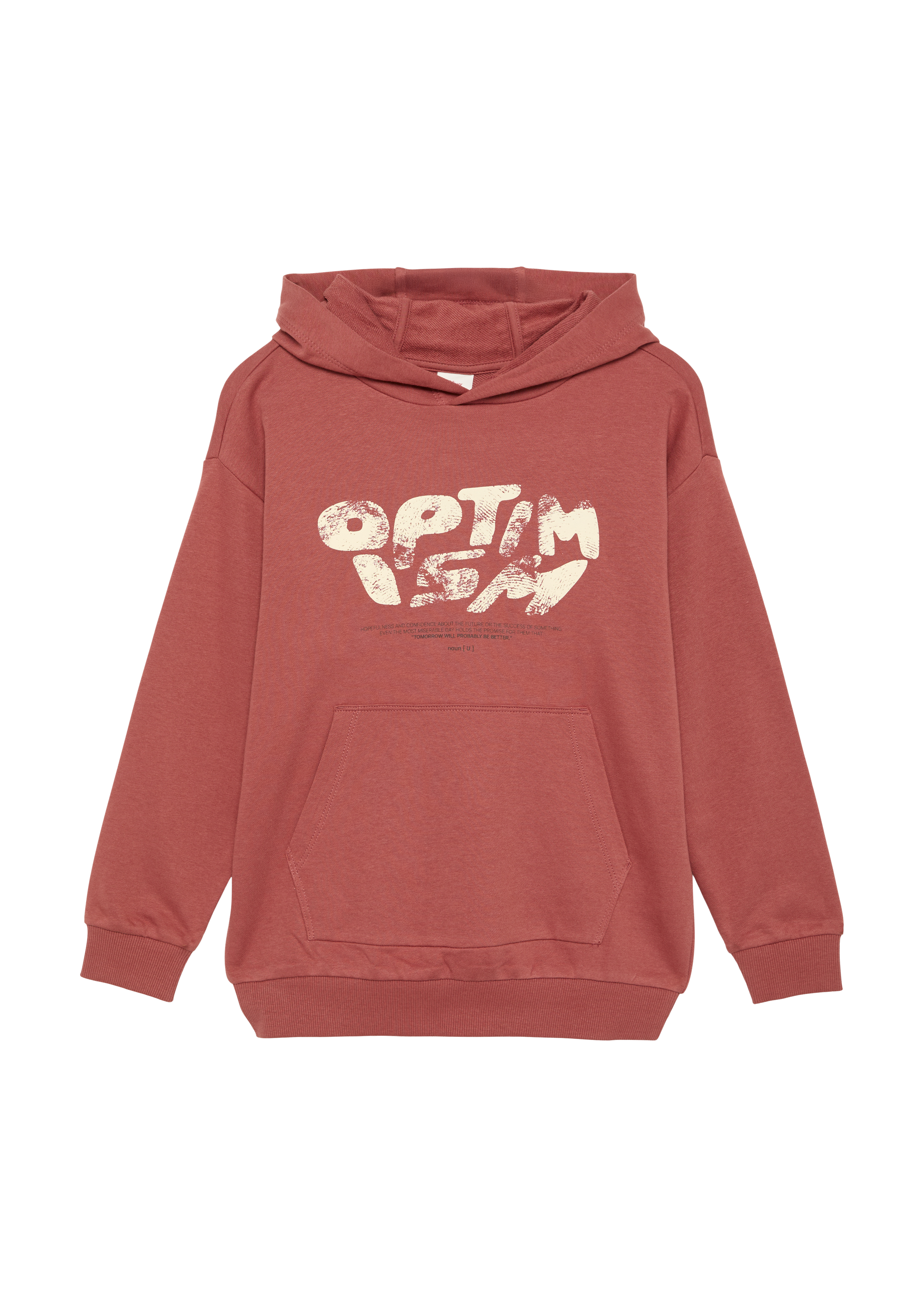 s.Oliver - Oversized Hoodie mit Frontprint, Jungen, rot