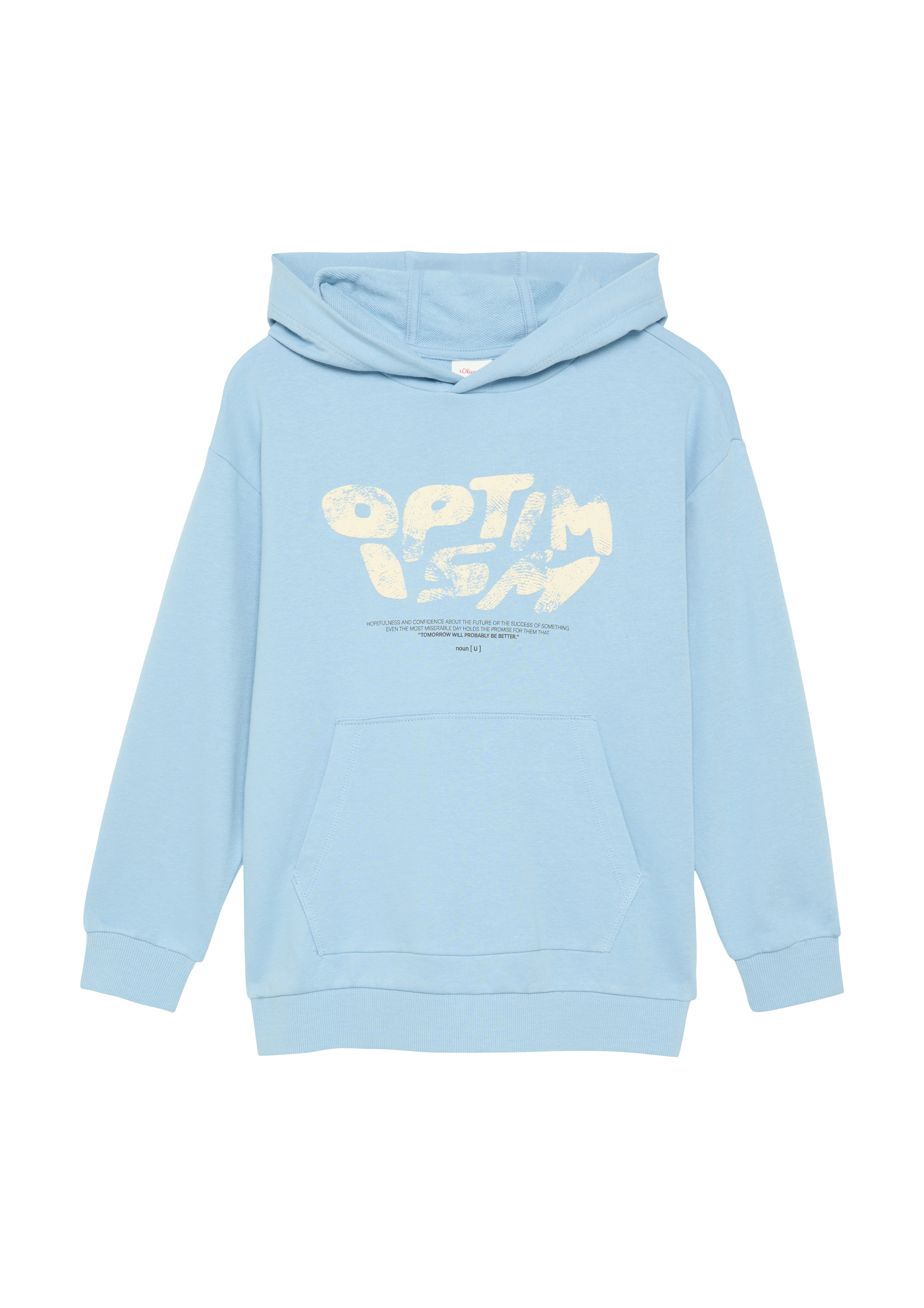 s.Oliver - Oversized Hoodie mit Frontprint, Jungen, blau