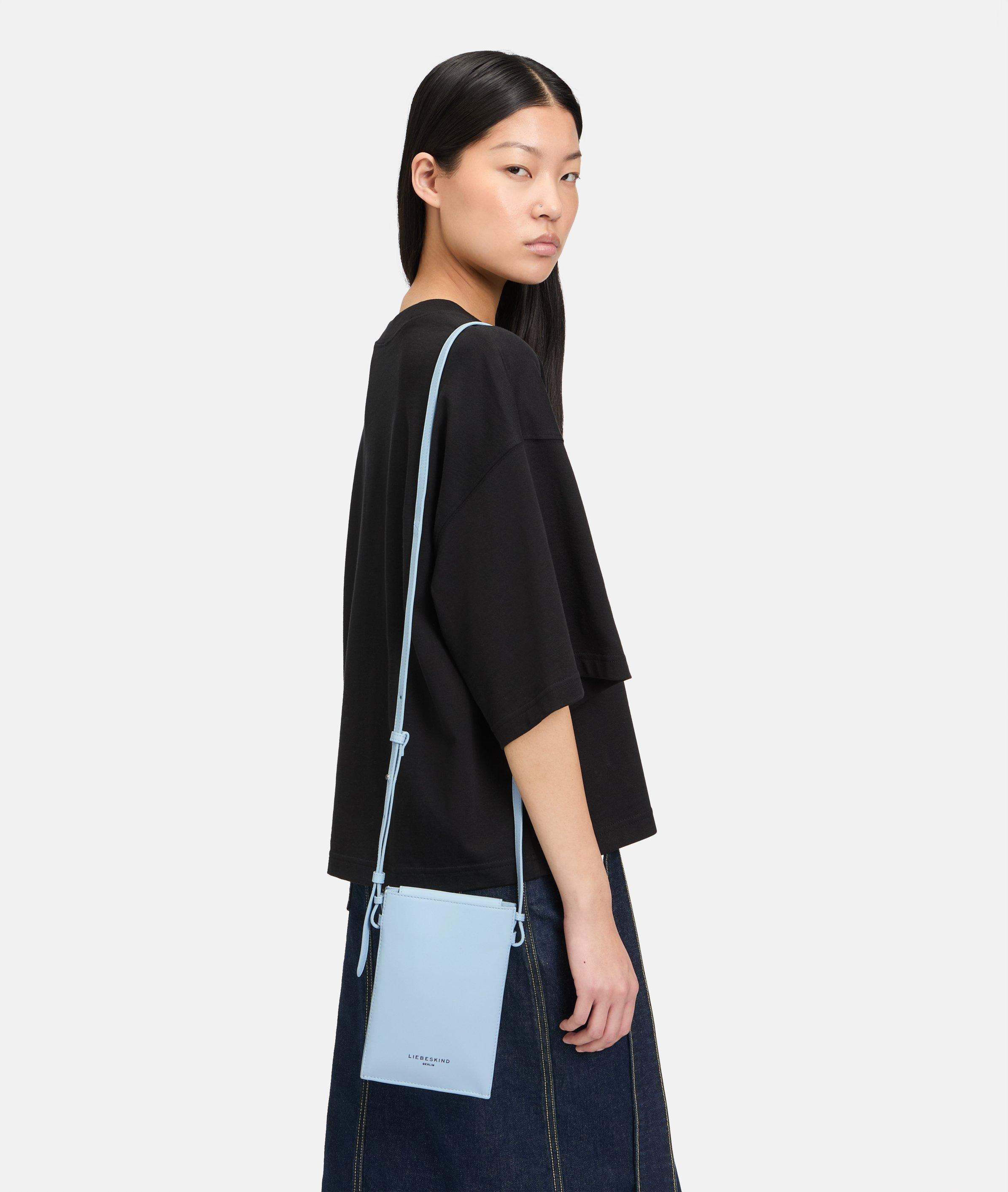 Hilla Mobile Pouch en bleu & jaune