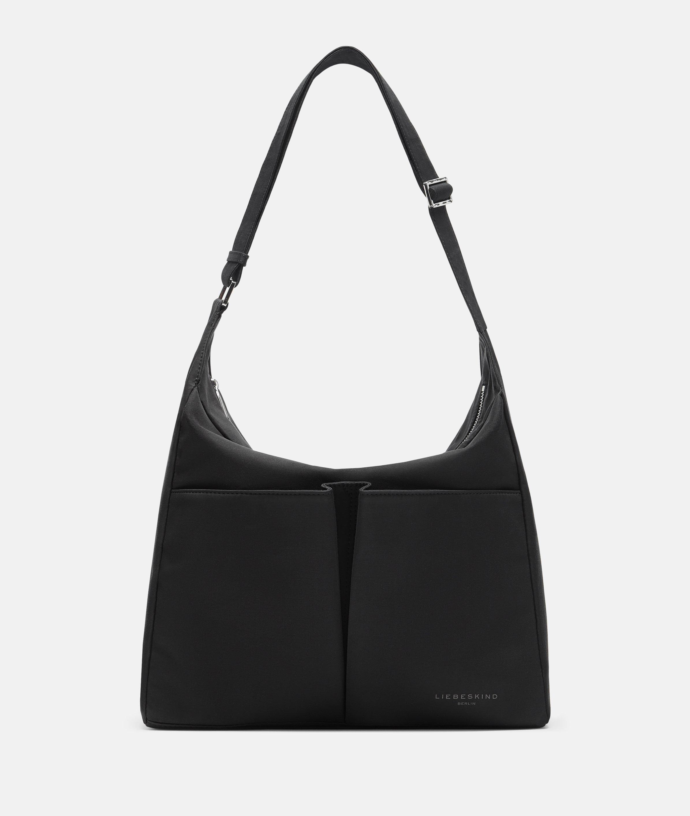 Liebeskind Berlin - Geräumige Hobo-Bag aus Nylon -  schwarz