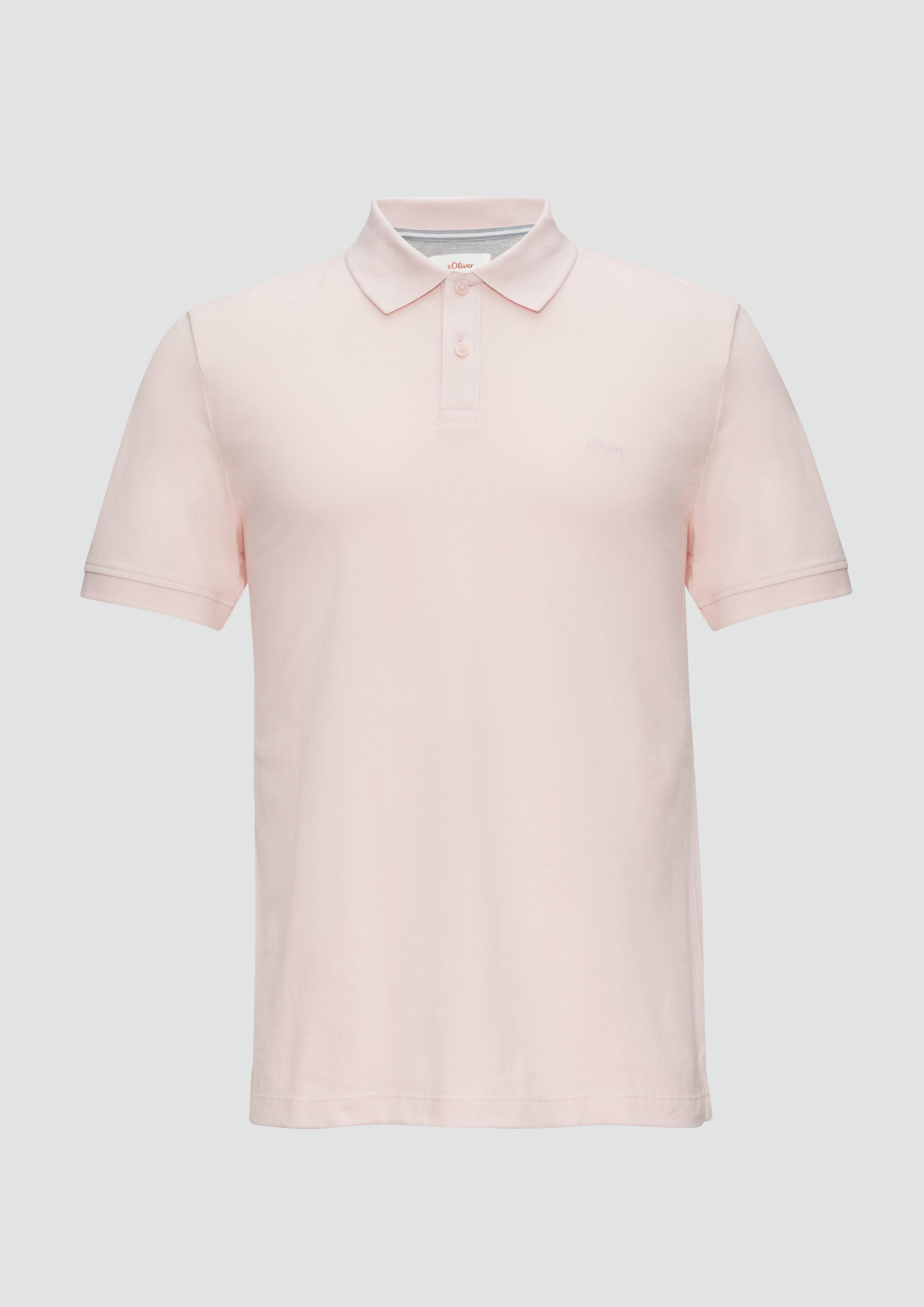 Thumbnail - s.Oliver - Poloshirt aus Baumwollpiqué, Herren, Rosa