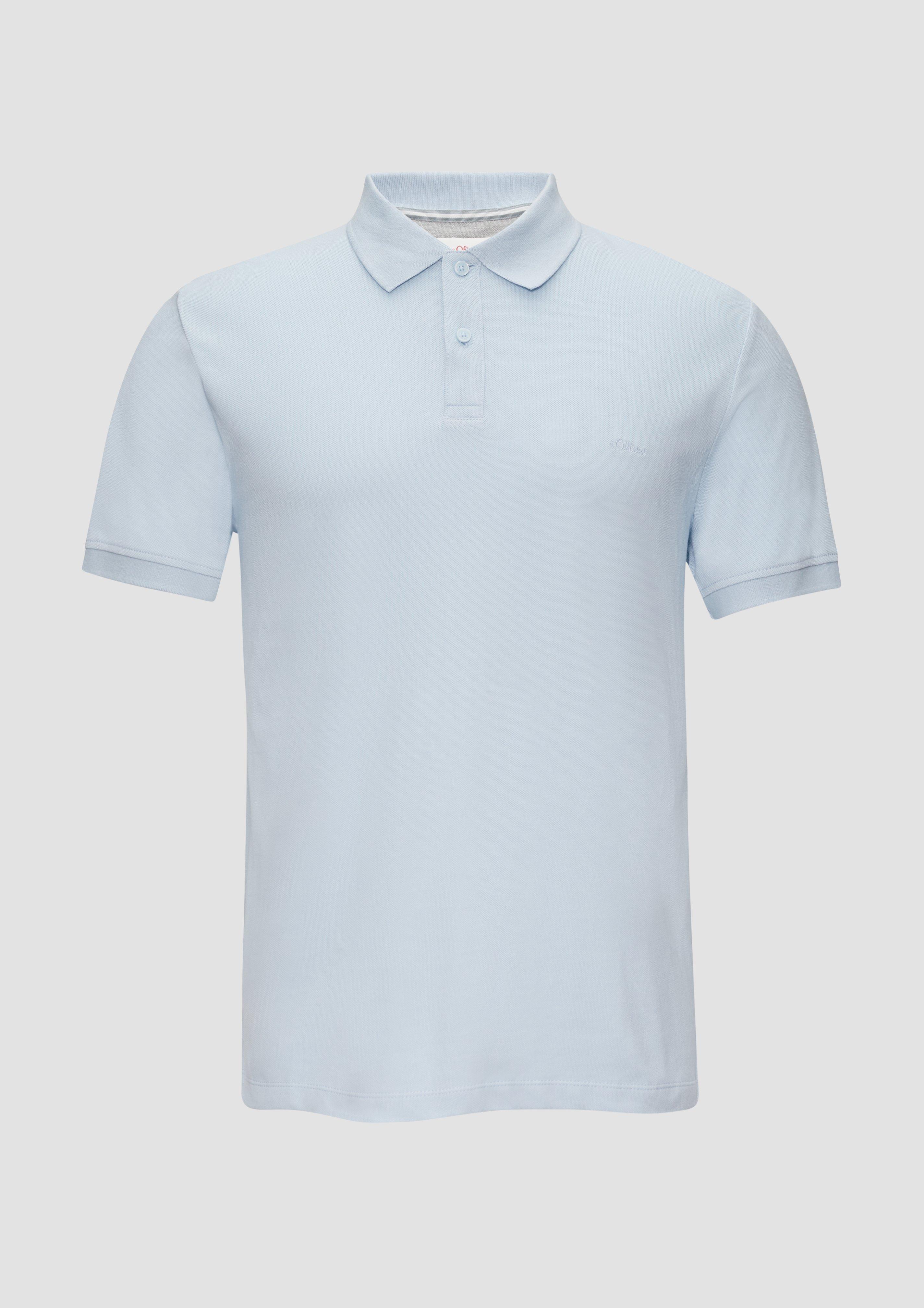 s.Oliver - Poloshirt aus Baumwollpiqué, Herren, blau