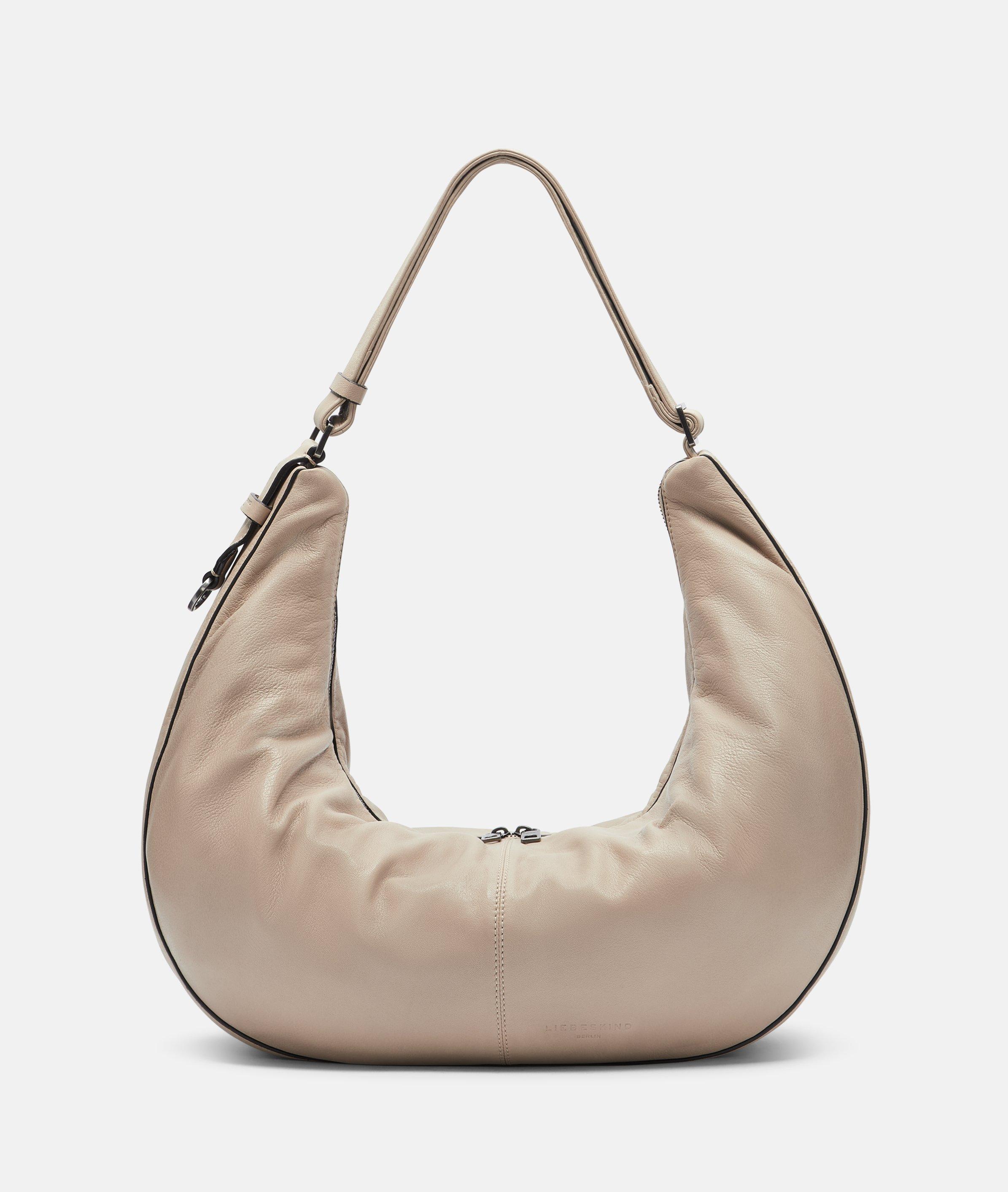 Liebeskind Berlin - Große Hobo-Bag aus Schafsleder -  Beige