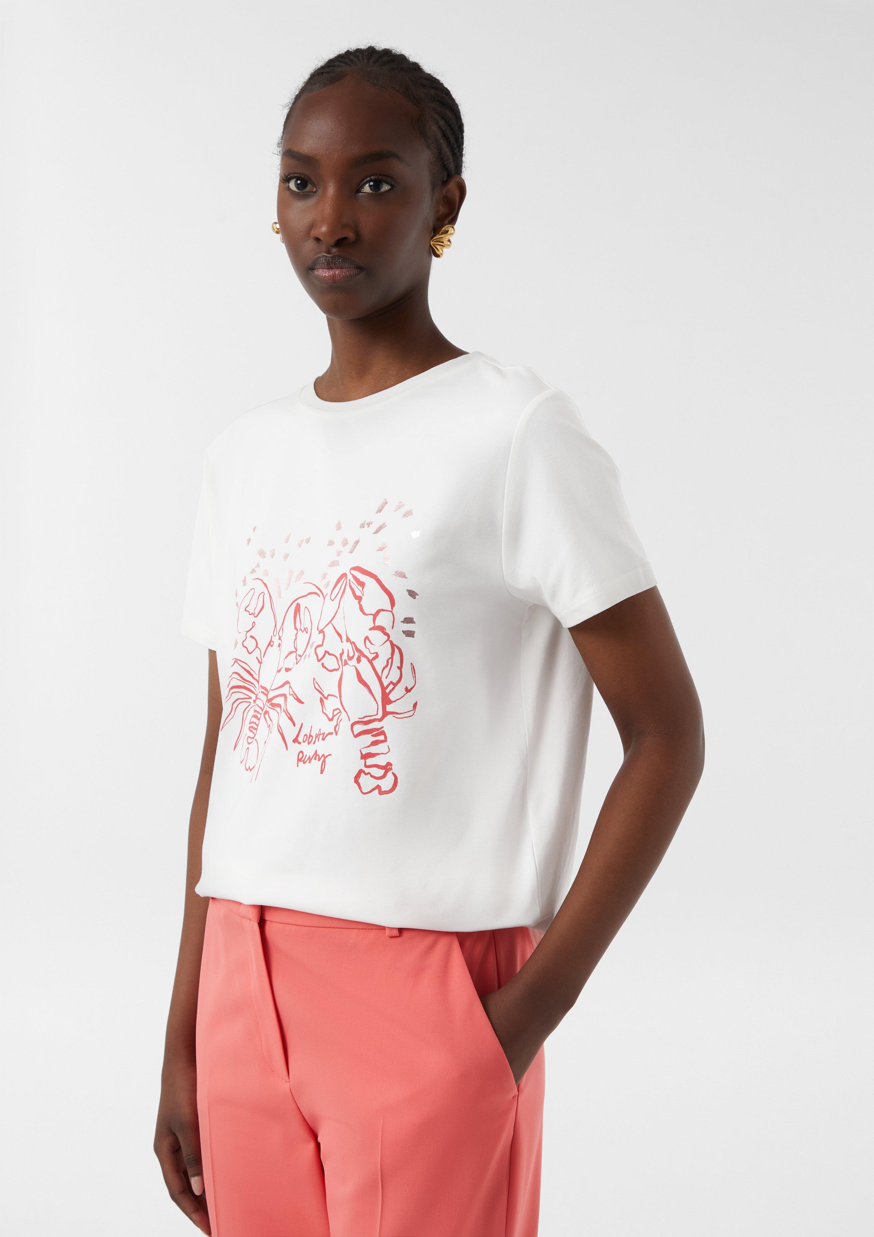 Jersey T-shirt with artwork - White | SCAYLE
