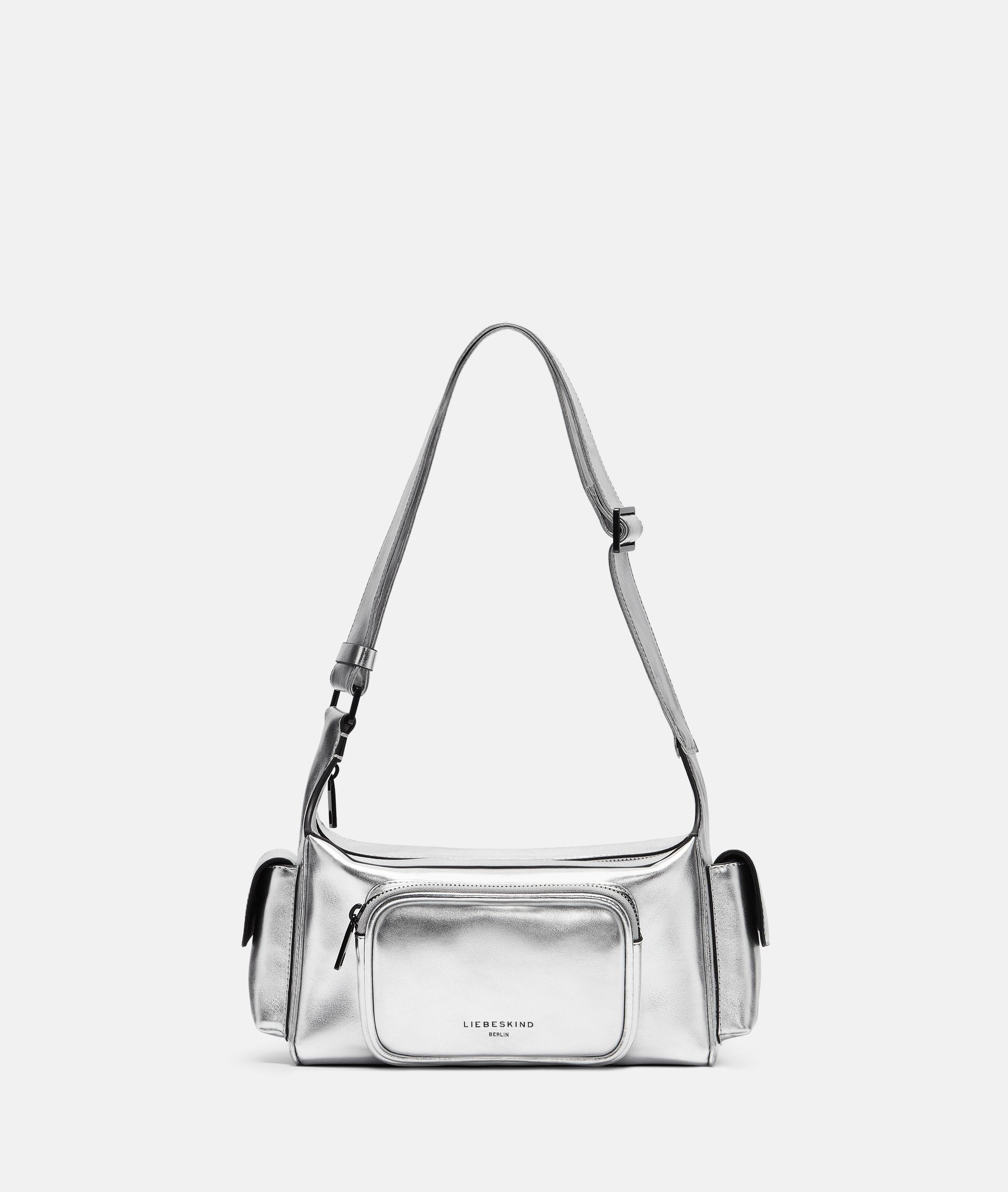 Liebeskind Berlin - Lässige Crossbody in Metallic-Optik -  silber