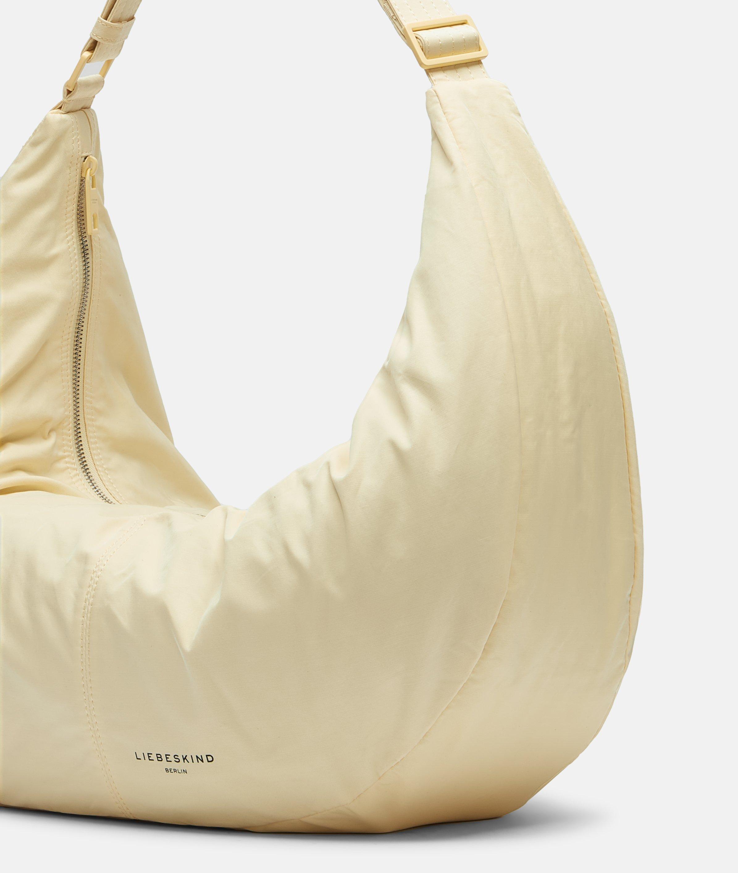 Moon Hobo L in yellow, orange, green, cream, blue, blue & black