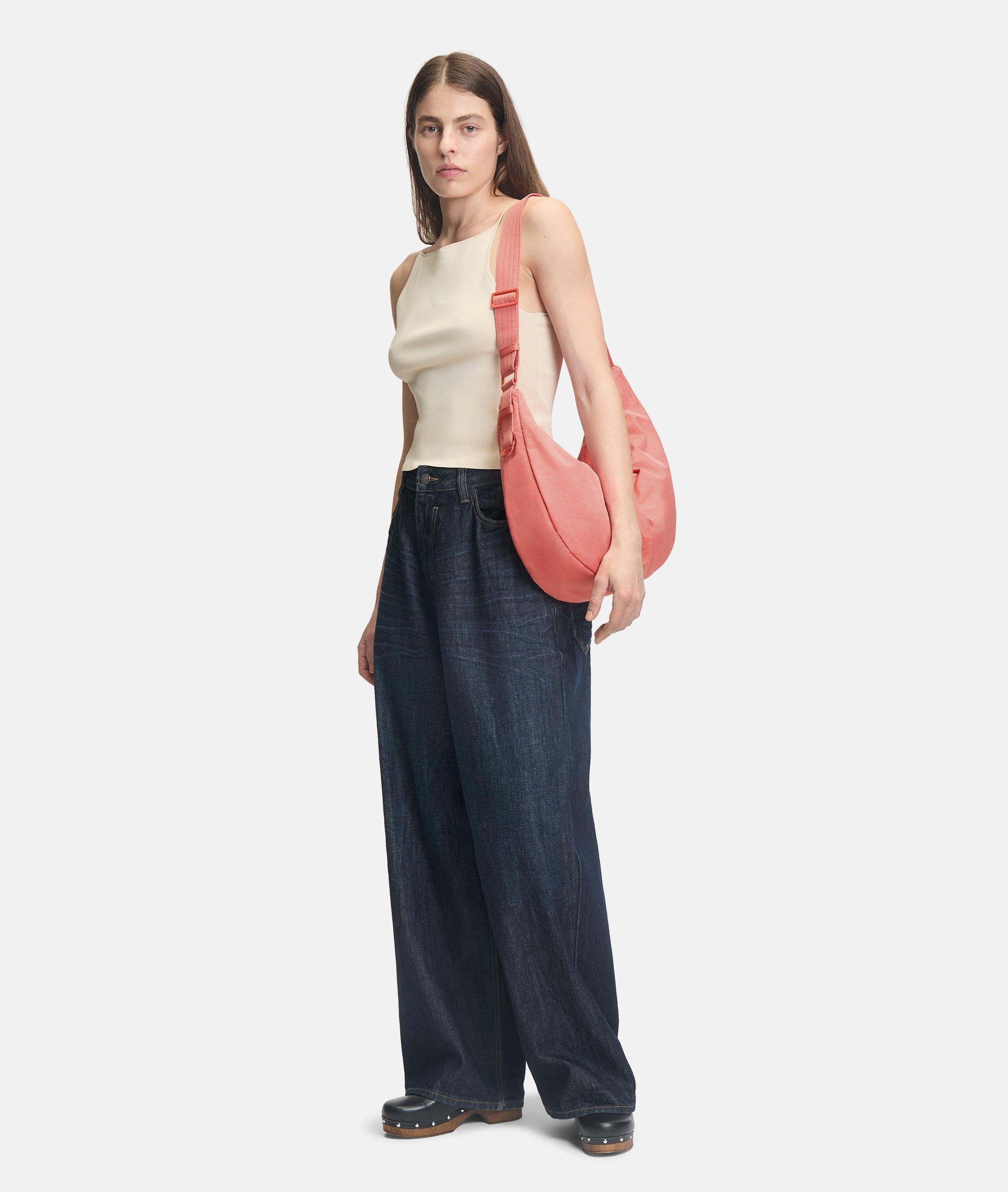 Nylon Moon Hobo M in orange, creme, blau, blau, schwarz, gelb & grün