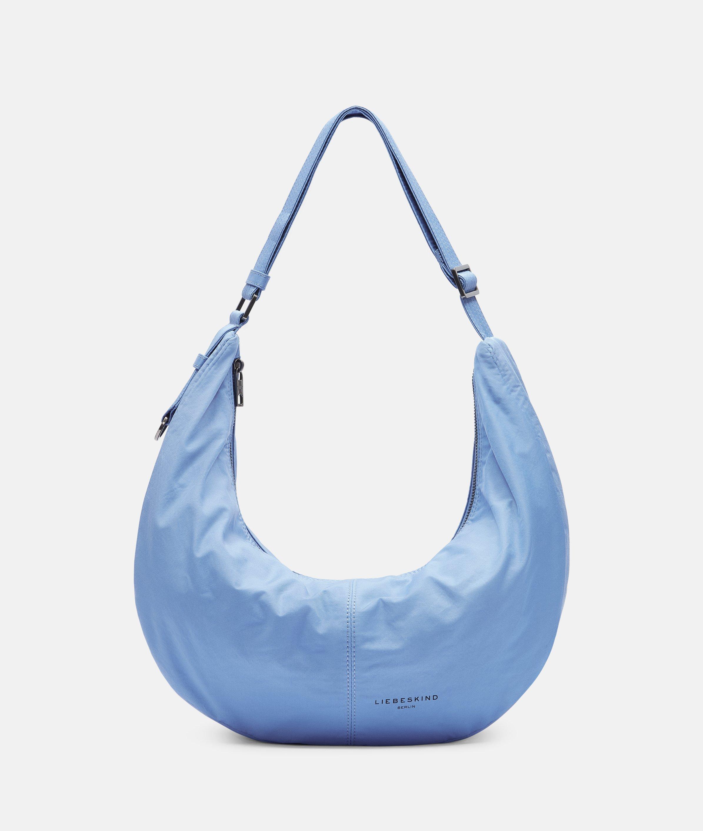 Liebeskind Berlin - Mittelgroße Hobo-Bag aus Nylon -  blau