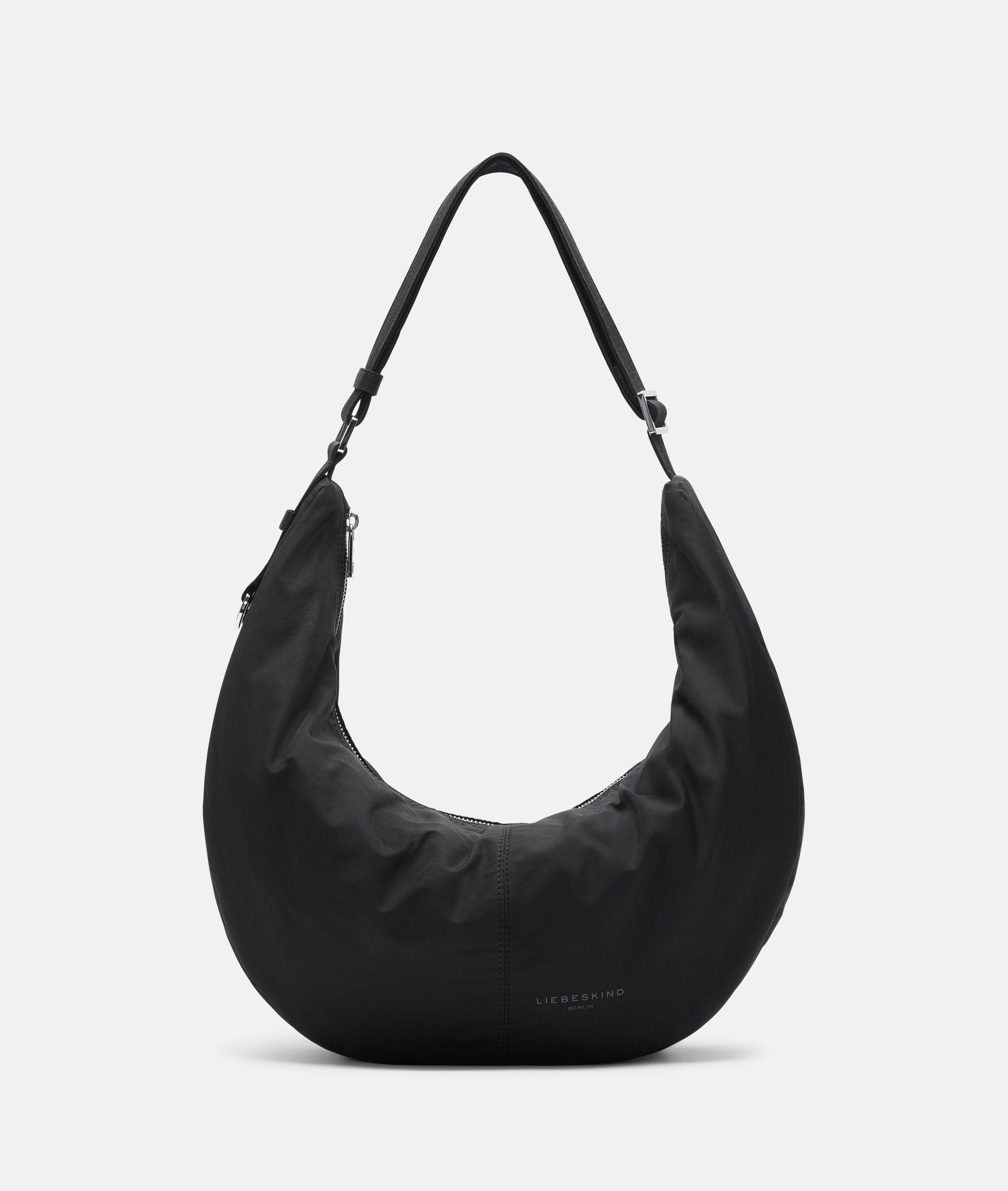 Liebeskind Berlin - Mittelgroße Hobo-Bag aus Nylon -  schwarz