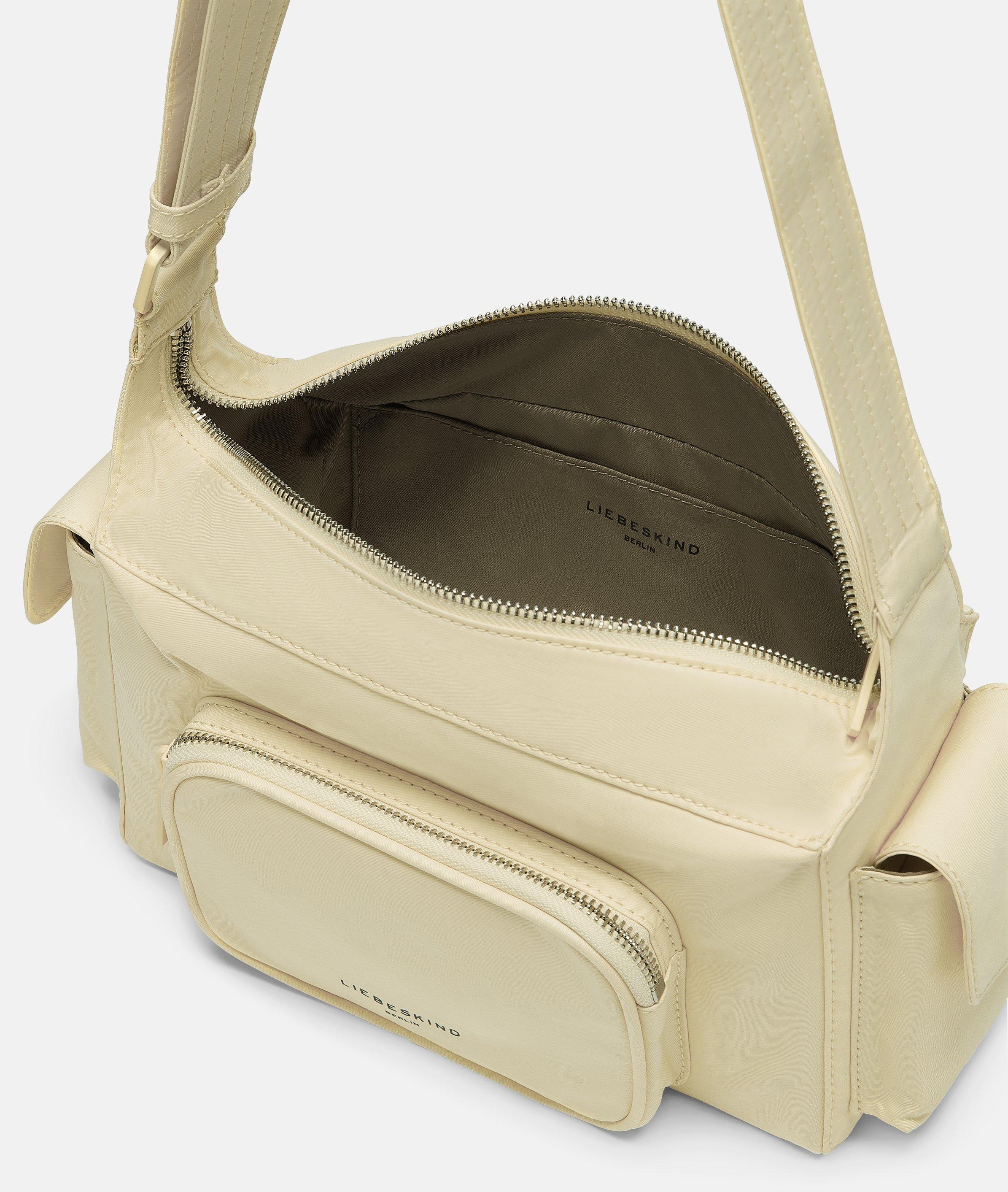 Crossbody in geel, crème, groen, oranje, zwart, blauw & blauw