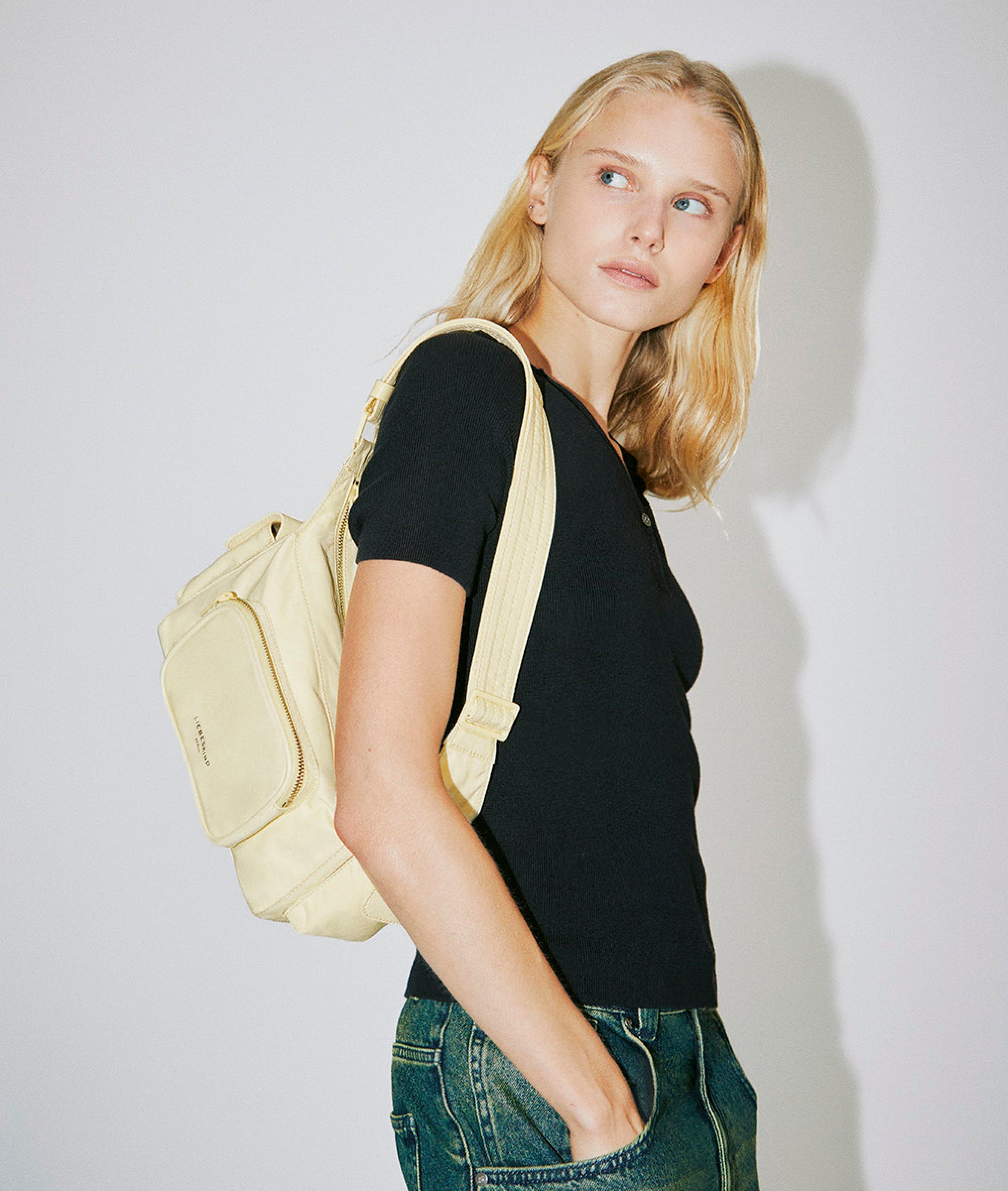 Crossbody in geel, crème, groen, oranje, zwart, blauw & blauw