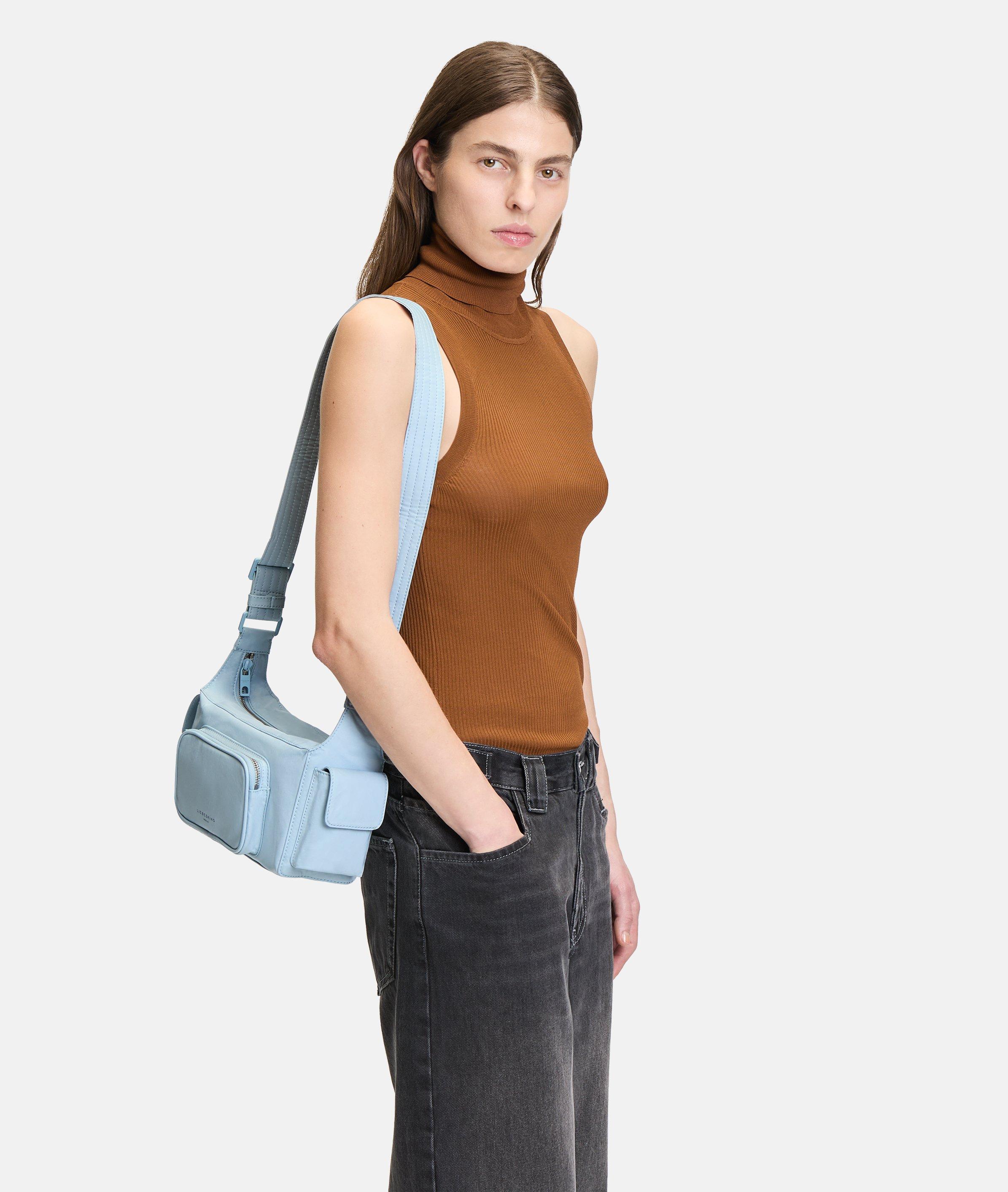 Crossbody in blauw, crème, groen, oranje, zwart, geel & blauw