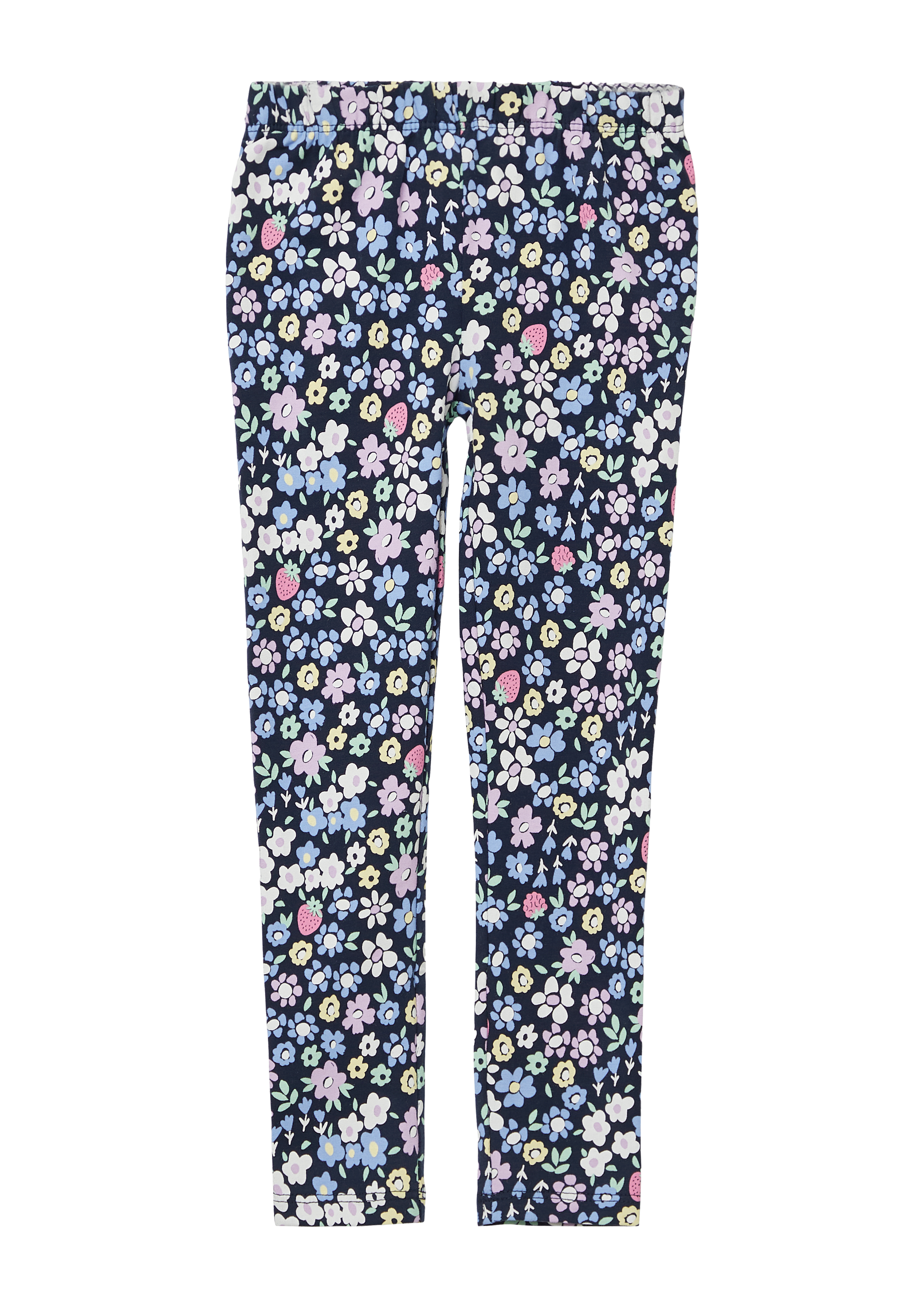s.Oliver - Leggings mit All-over-Print aus Baumwollstretch, Kinder, blau