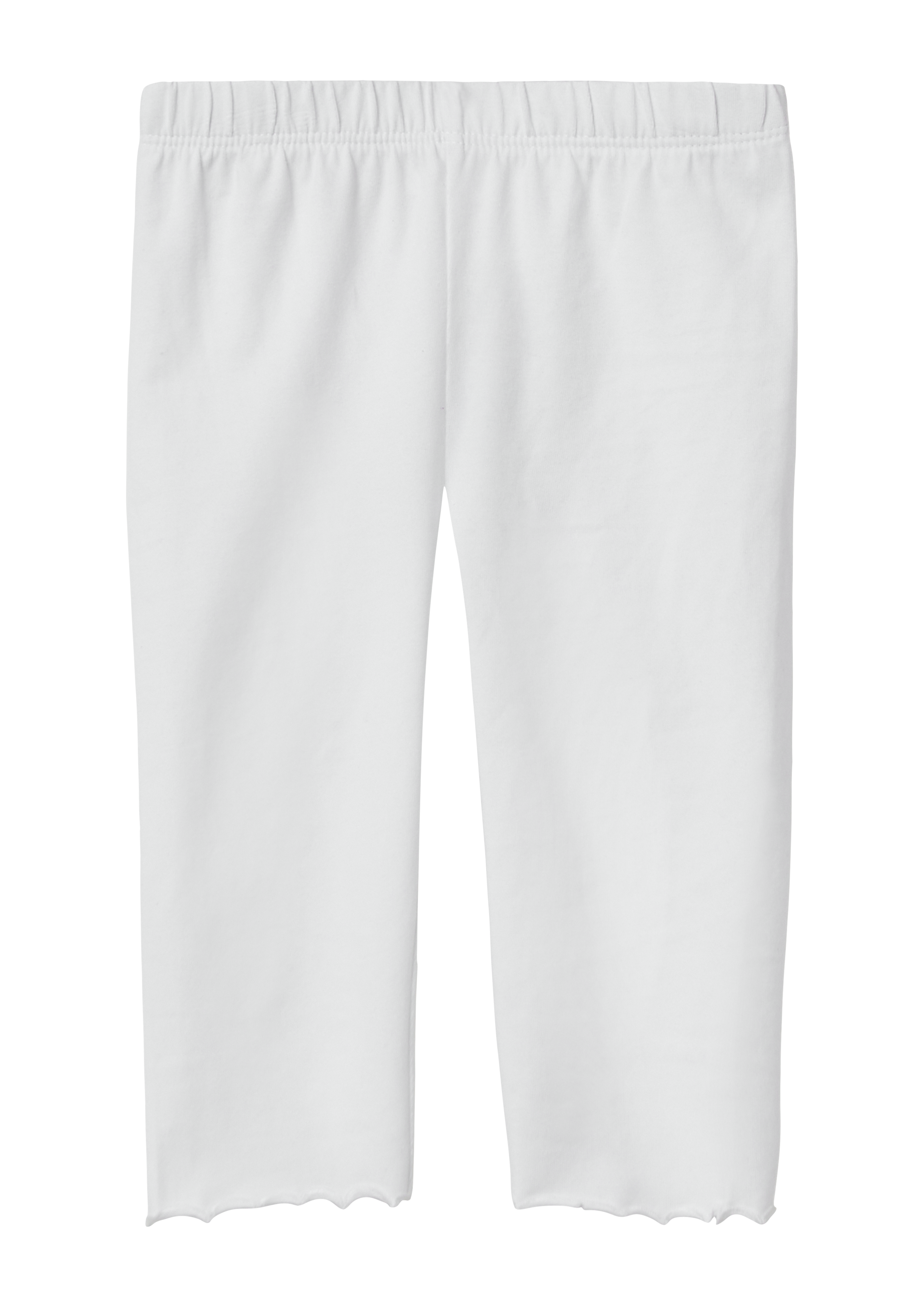 s.Oliver - Capri Leggings aus Baumwollstretch mit Elastikbund, Kinder, weiß
