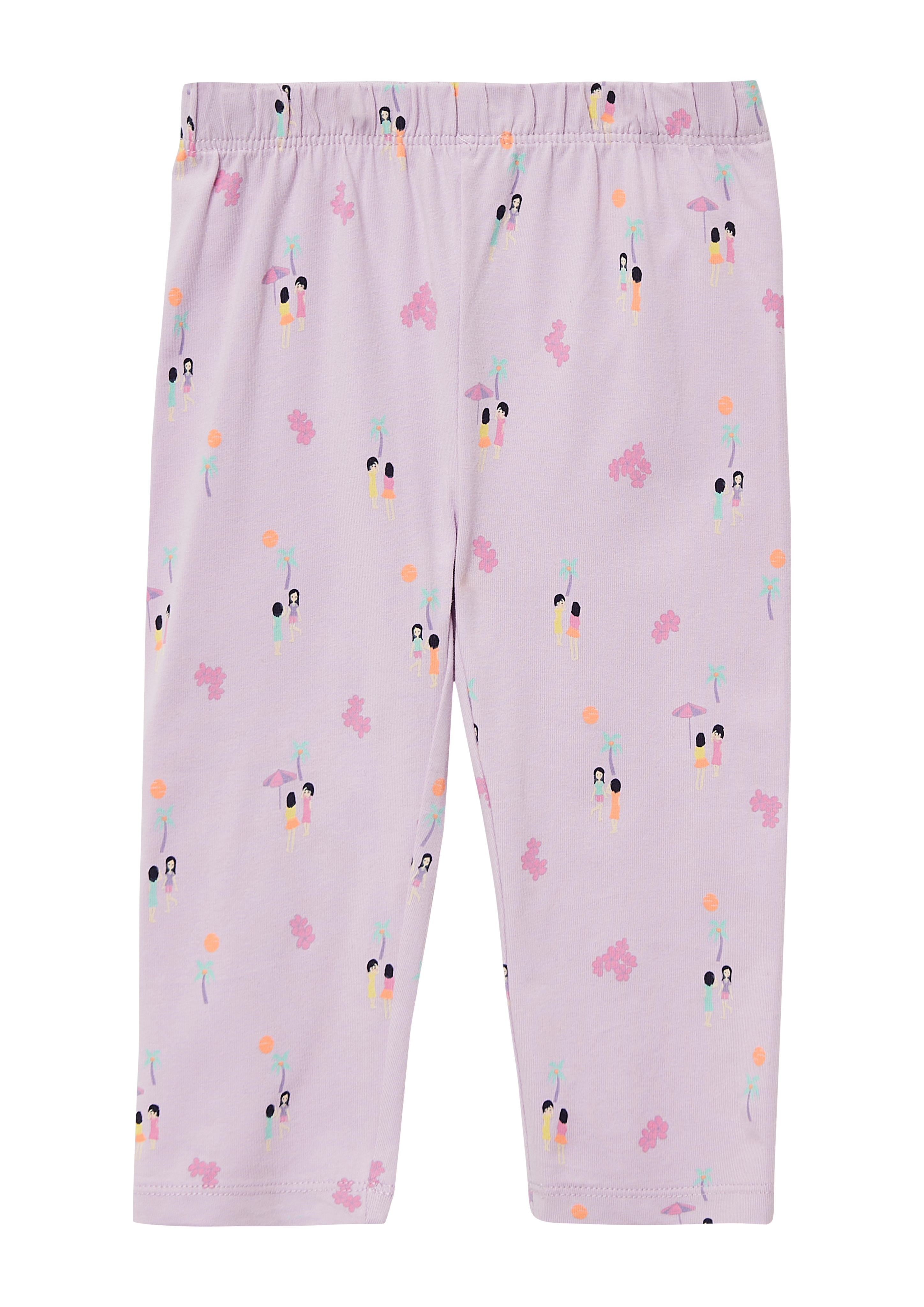 s.Oliver - Capri Leggings mit All-over-Print, Kinder, pink|mehrfarbig
