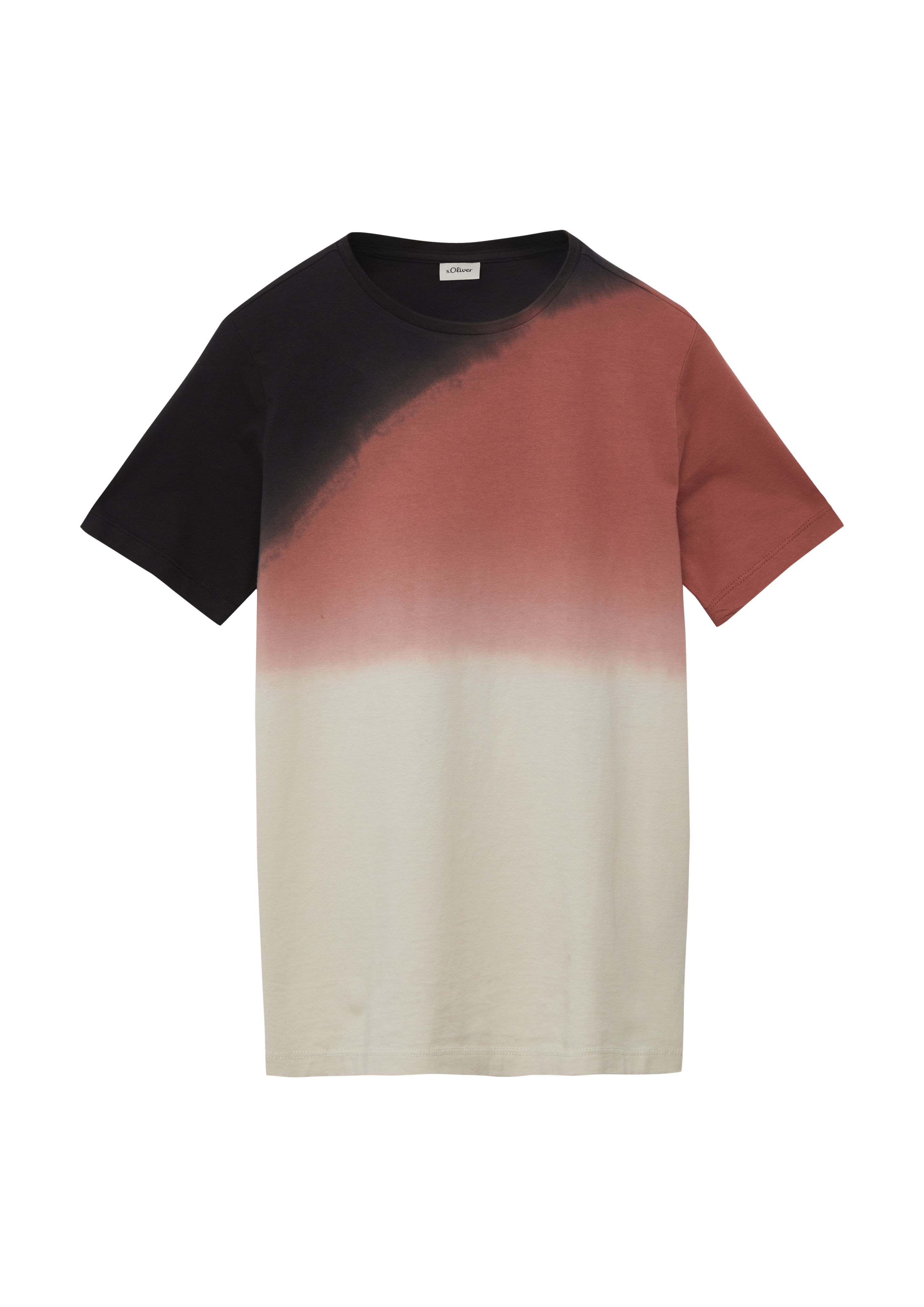s.Oliver - Jersey-T-Shirt mit Farbverlauf, Jungen, schwarz