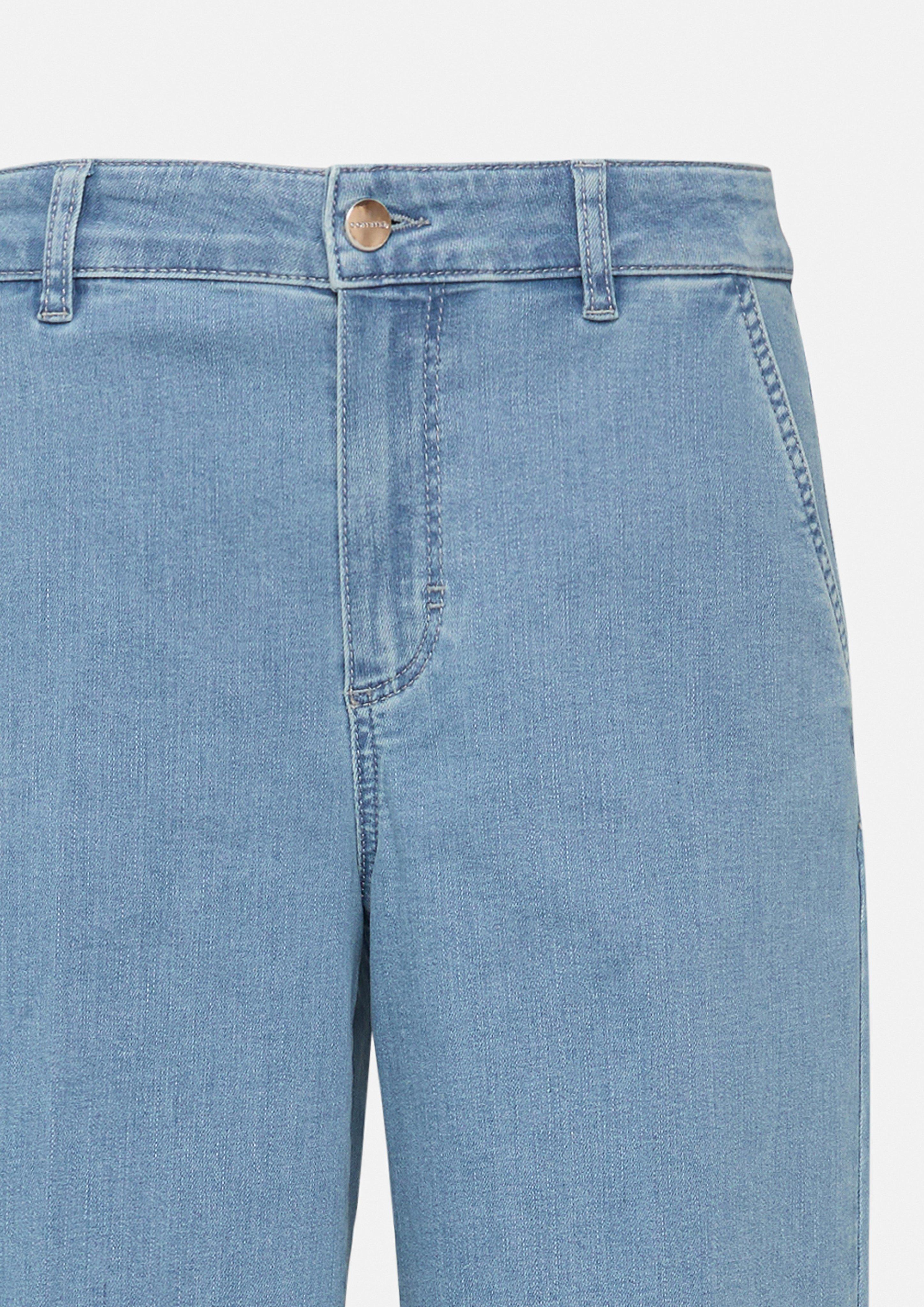 【BAON】Sono Wide Denim Pants Blue Ultra High Rise Wide Leg Denim Pants Online Shopping